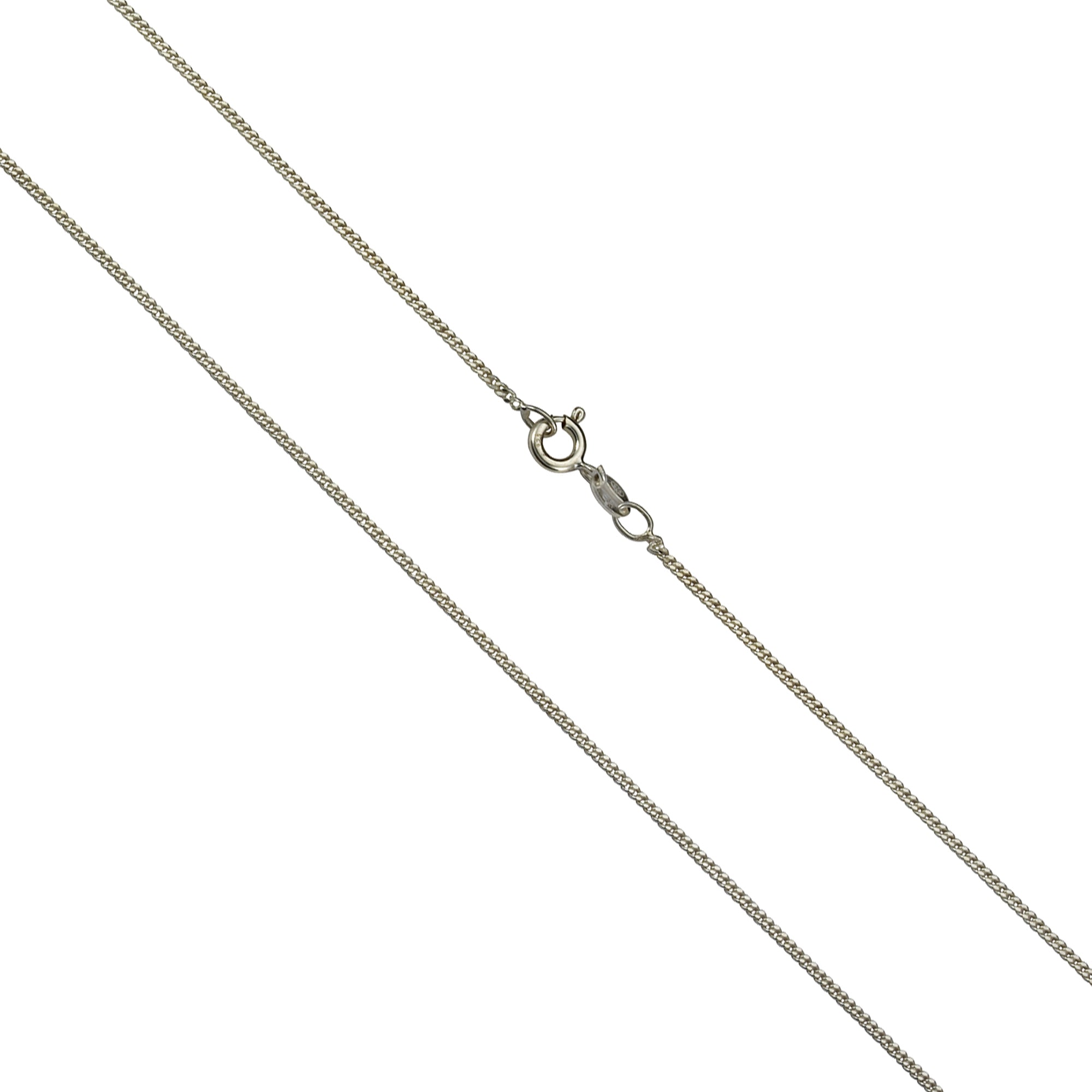 Kette 925 Sterling Silber rhodiniert Panzerkette 42cm