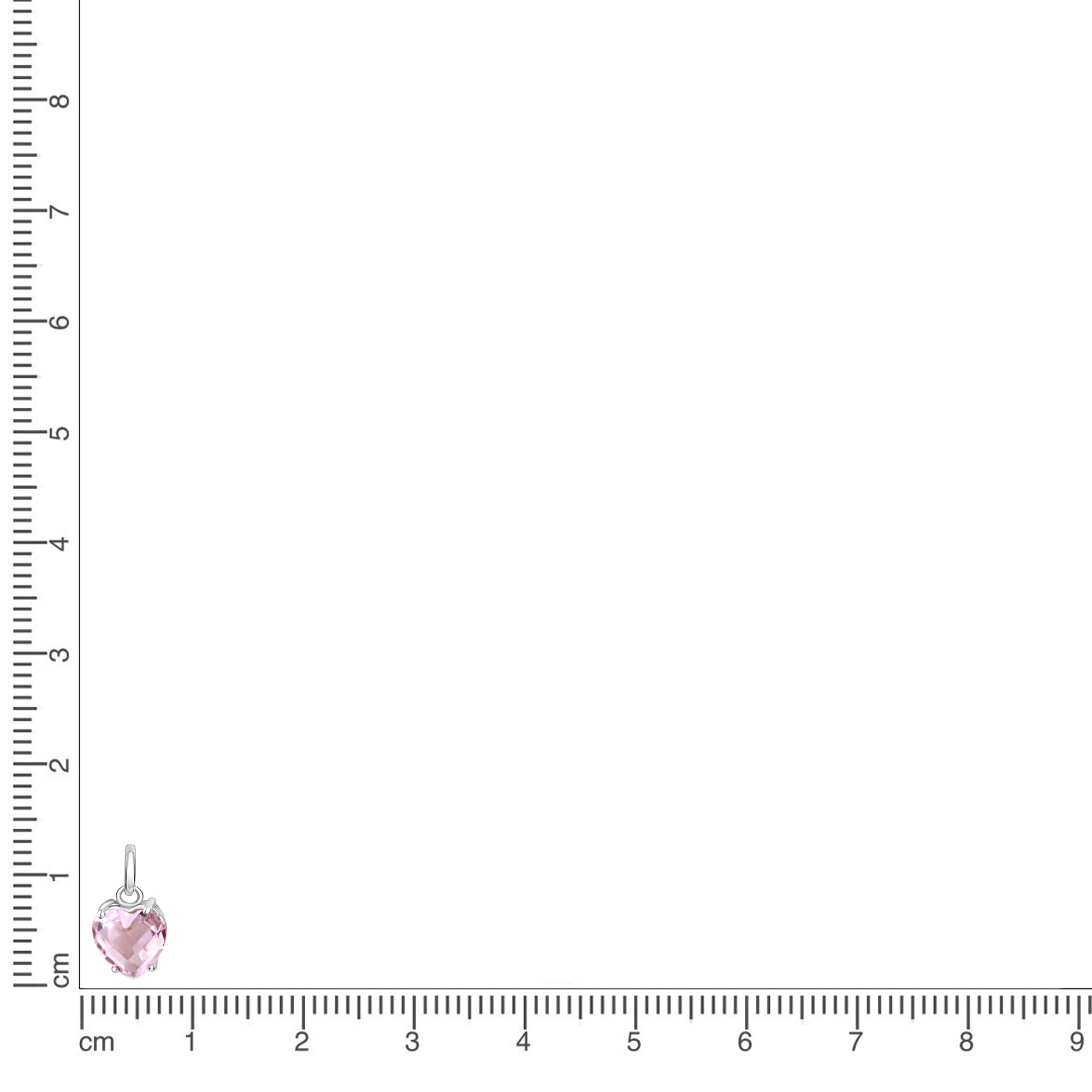 Anhänger 925/- Sterling Silber rhodiniert Herz
