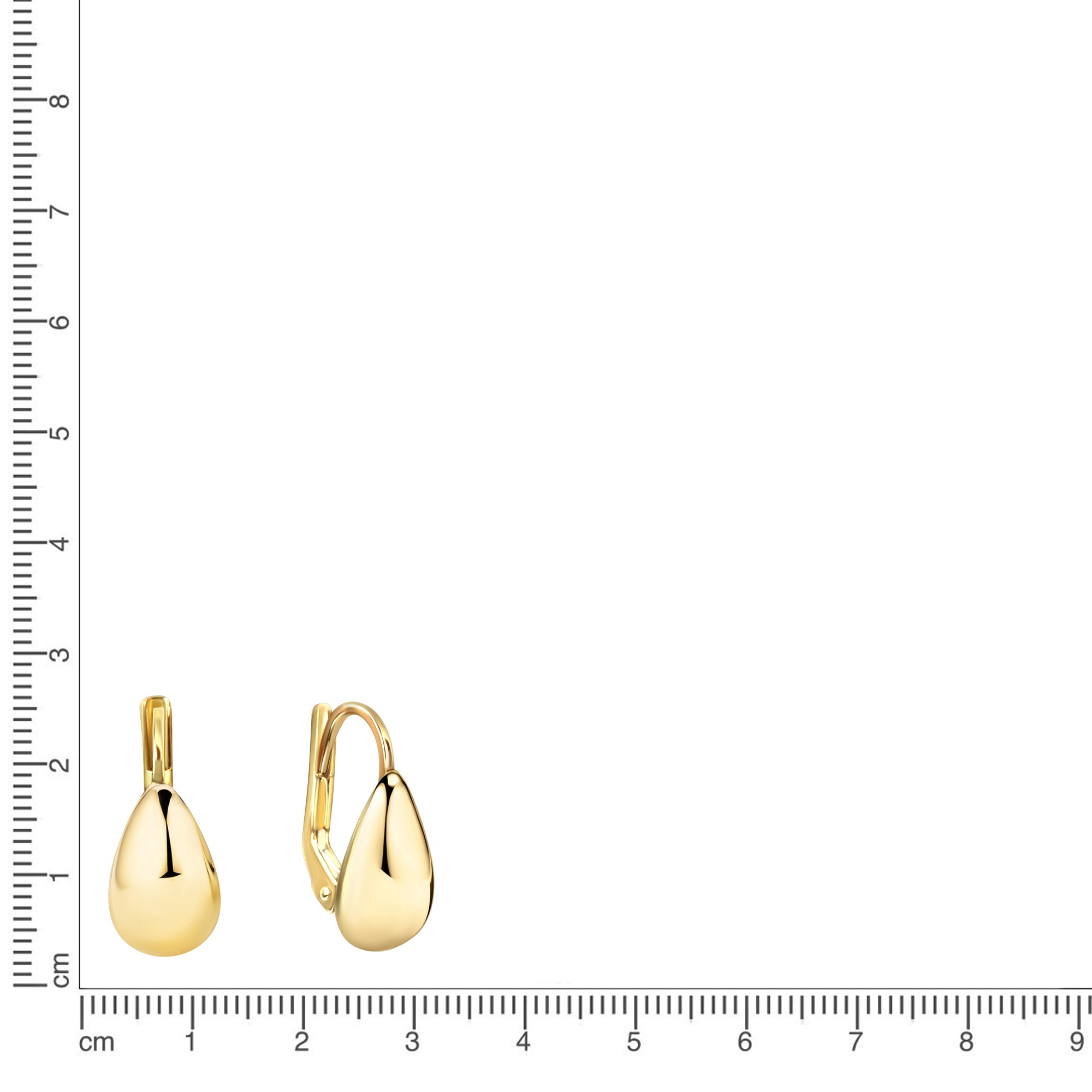 Ohrhänger 375/- Gelbgold glanz
