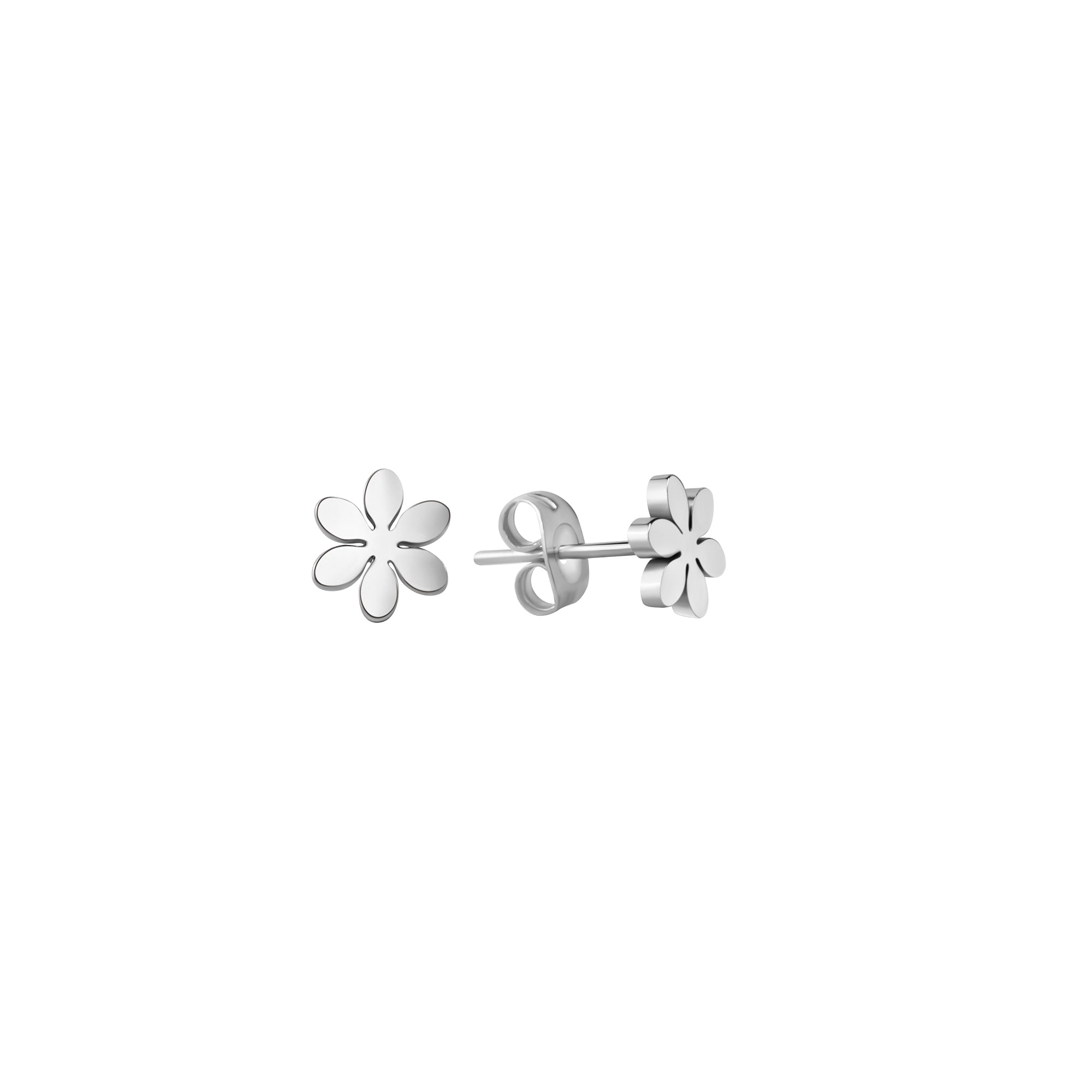 Ohrstecker Edelstahl glanz Blume