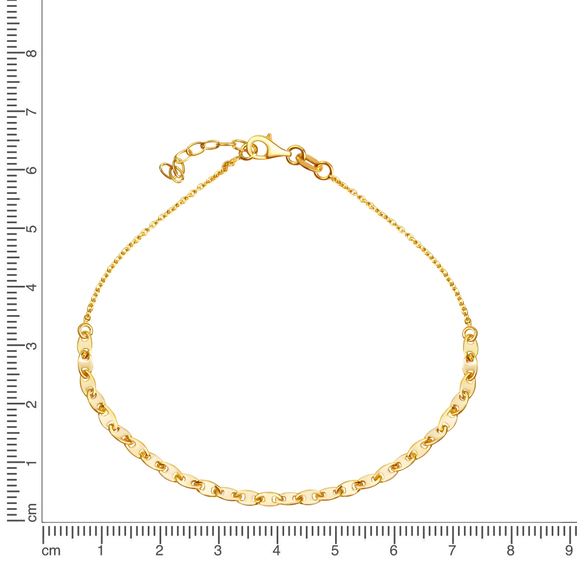 Fusskette 925/- Sterling Silber vergoldet