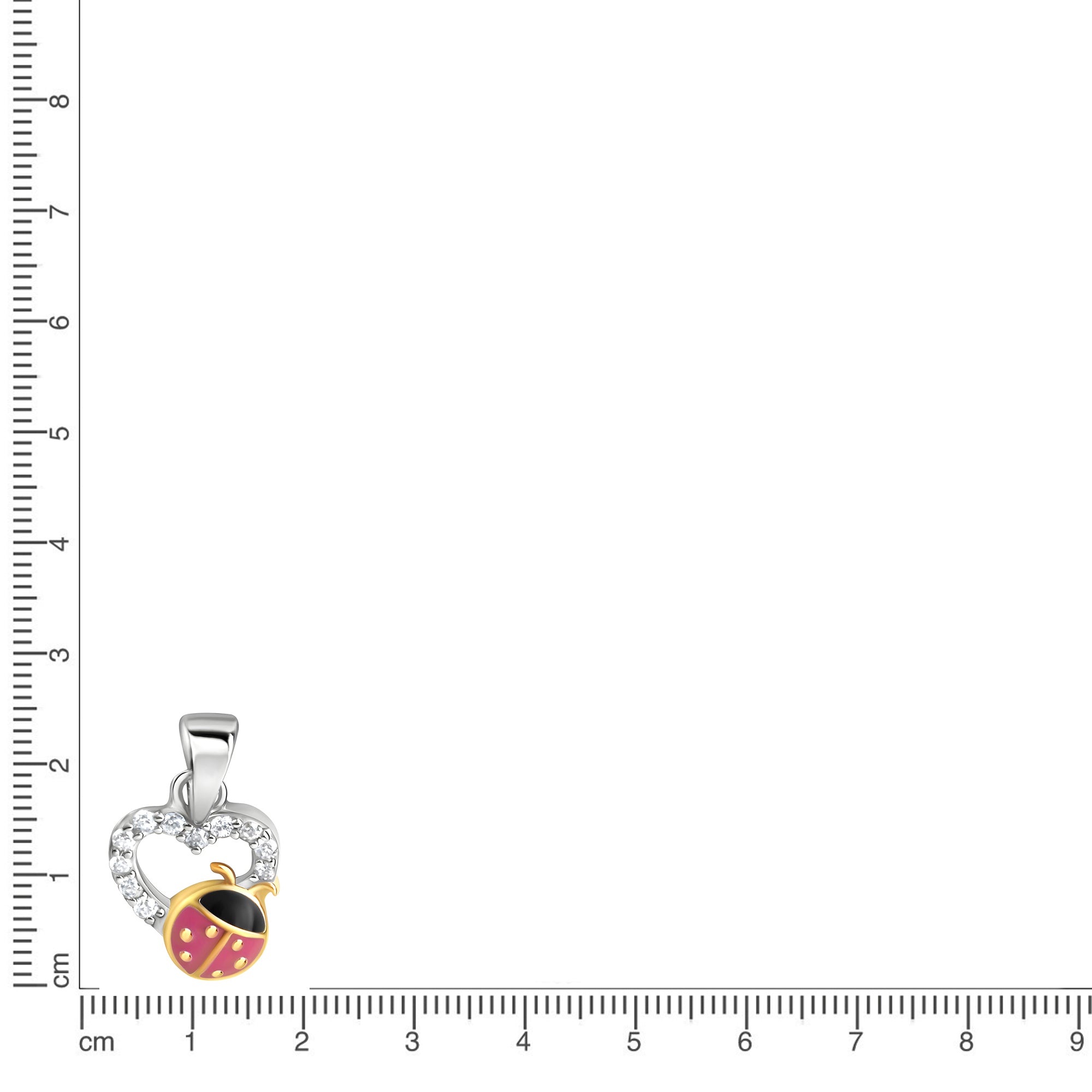Anhänger 925/- Sterling Silber rhodiniert teils vergoldet