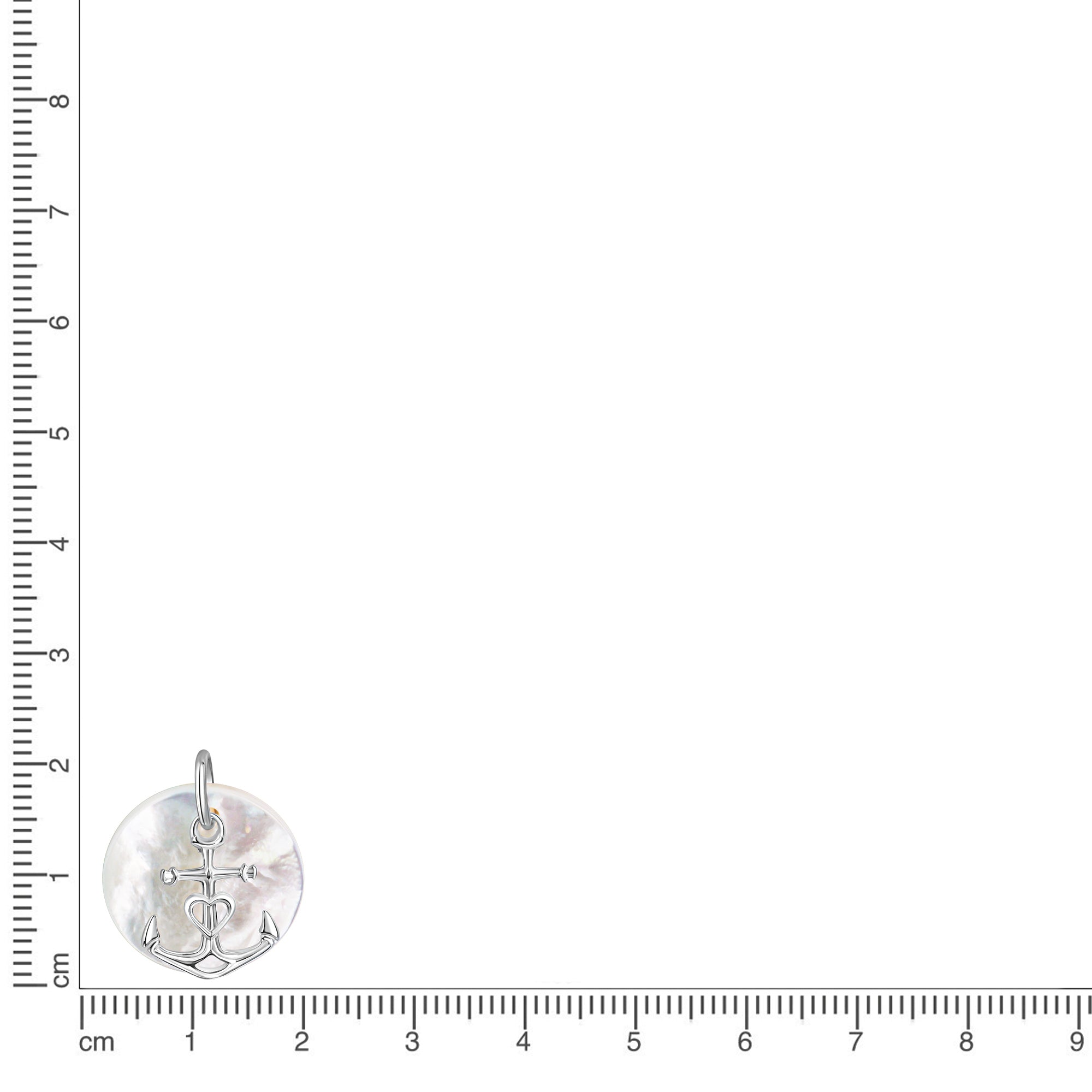 Anhänger 925/- Sterling Silber rhodiniert Perlmutt
