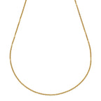 Kette Edelstahl gelb PVD beschichtet Rundanker 50cm