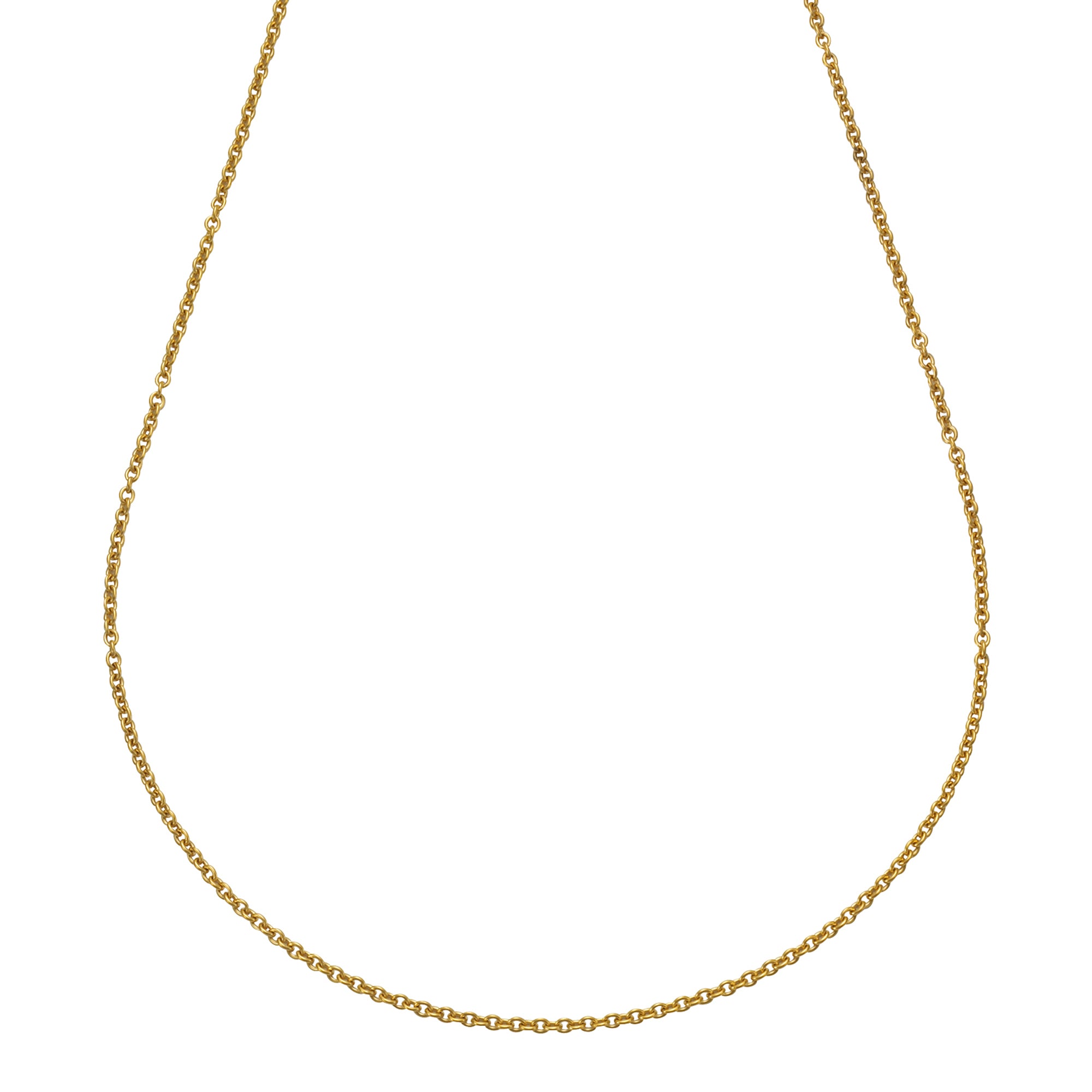 Kette Edelstahl gelb PVD beschichtet Rundanker 50cm