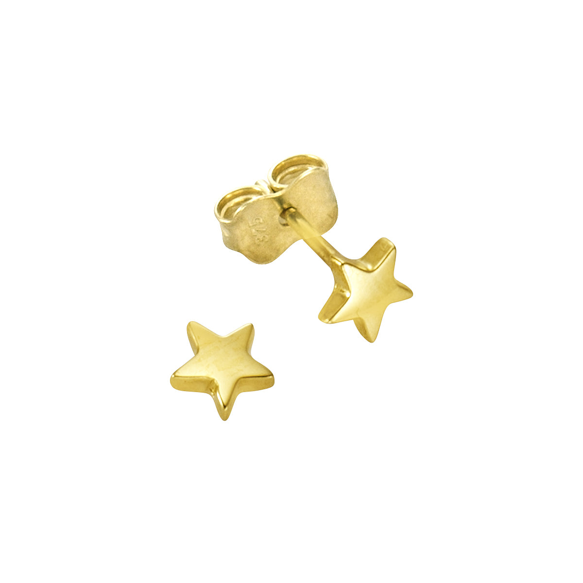 Ohrstecker 375 Gelbgold Motiv Sterne