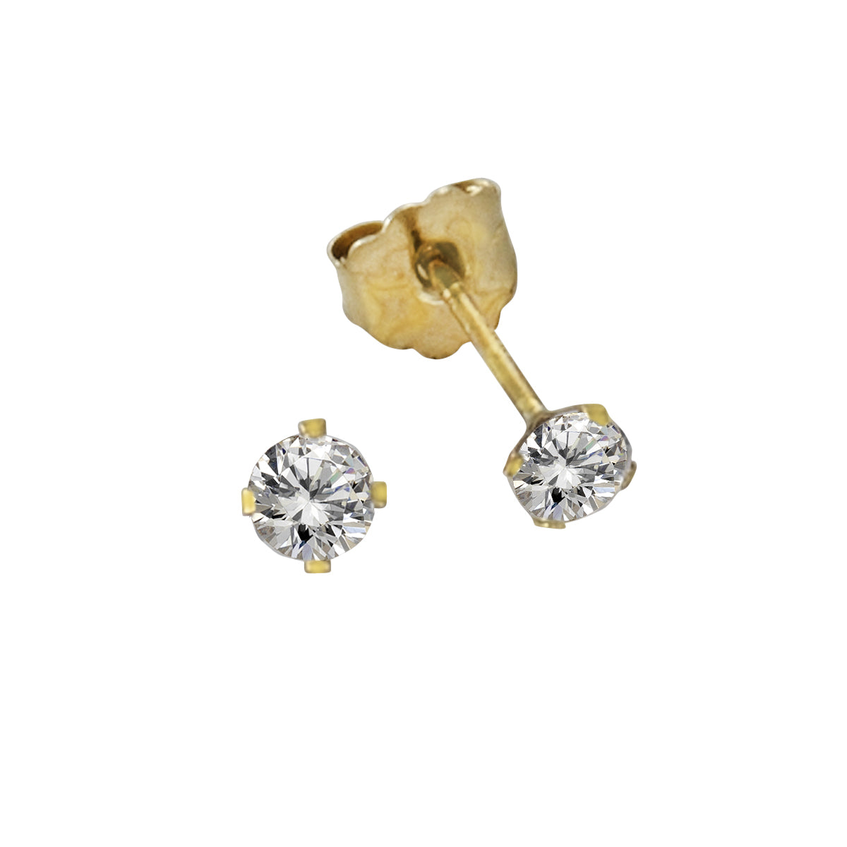 Ohrstecker Gold aus 333 Gelbgold mit Zirkonia