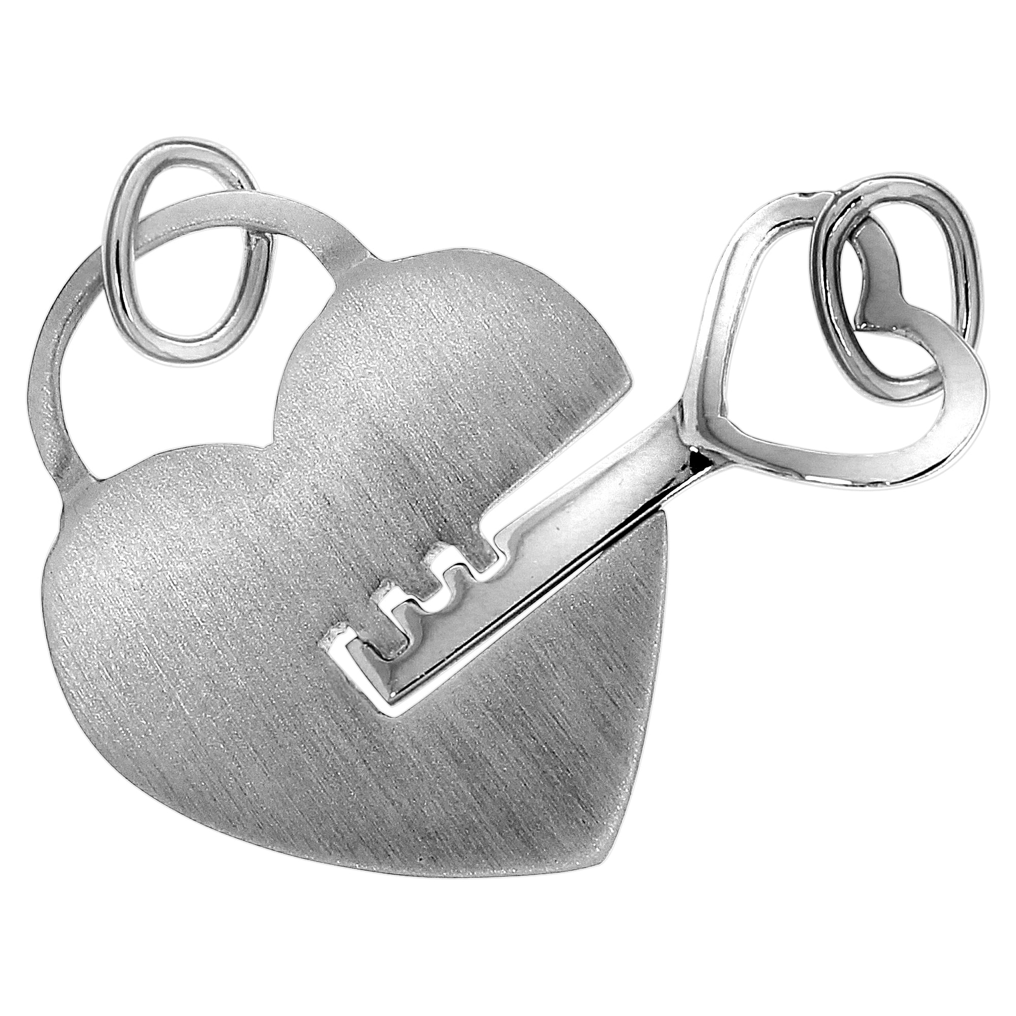 Anhänger 925 Sterling Silber 2tlg. Herz