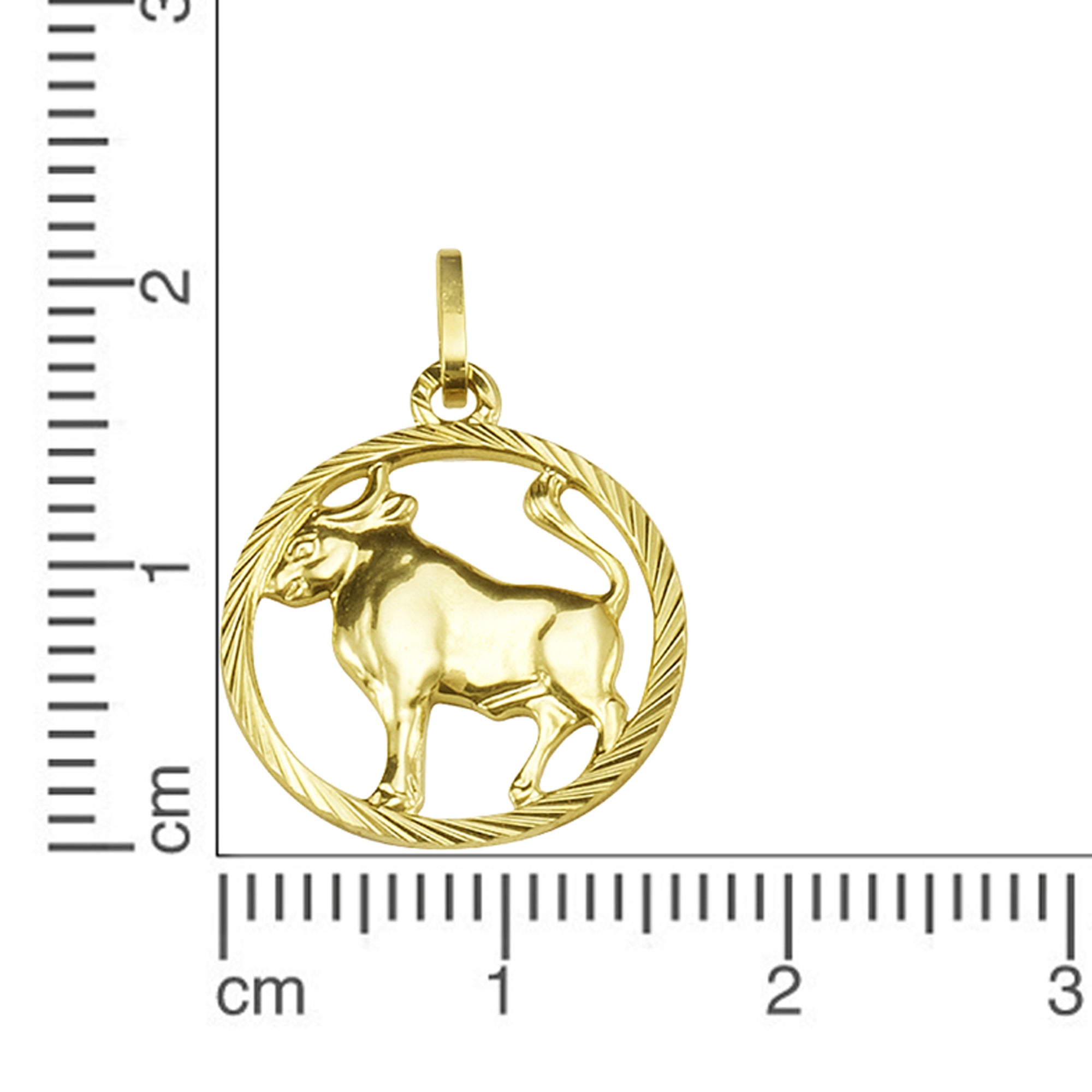 Anhänger 333/- Gelbgold Sternzeichen Stier