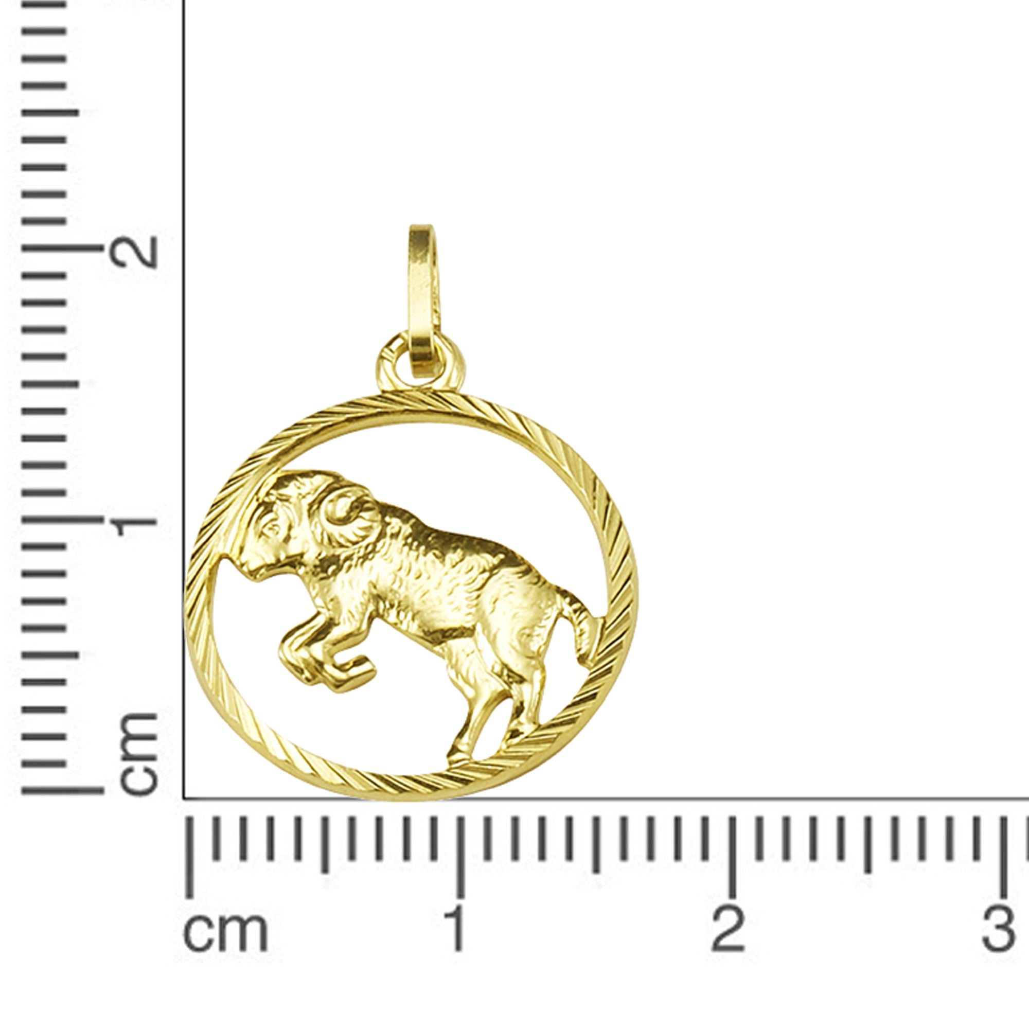 Anhänger 333/- Gelbgold Sternzeichen Widder