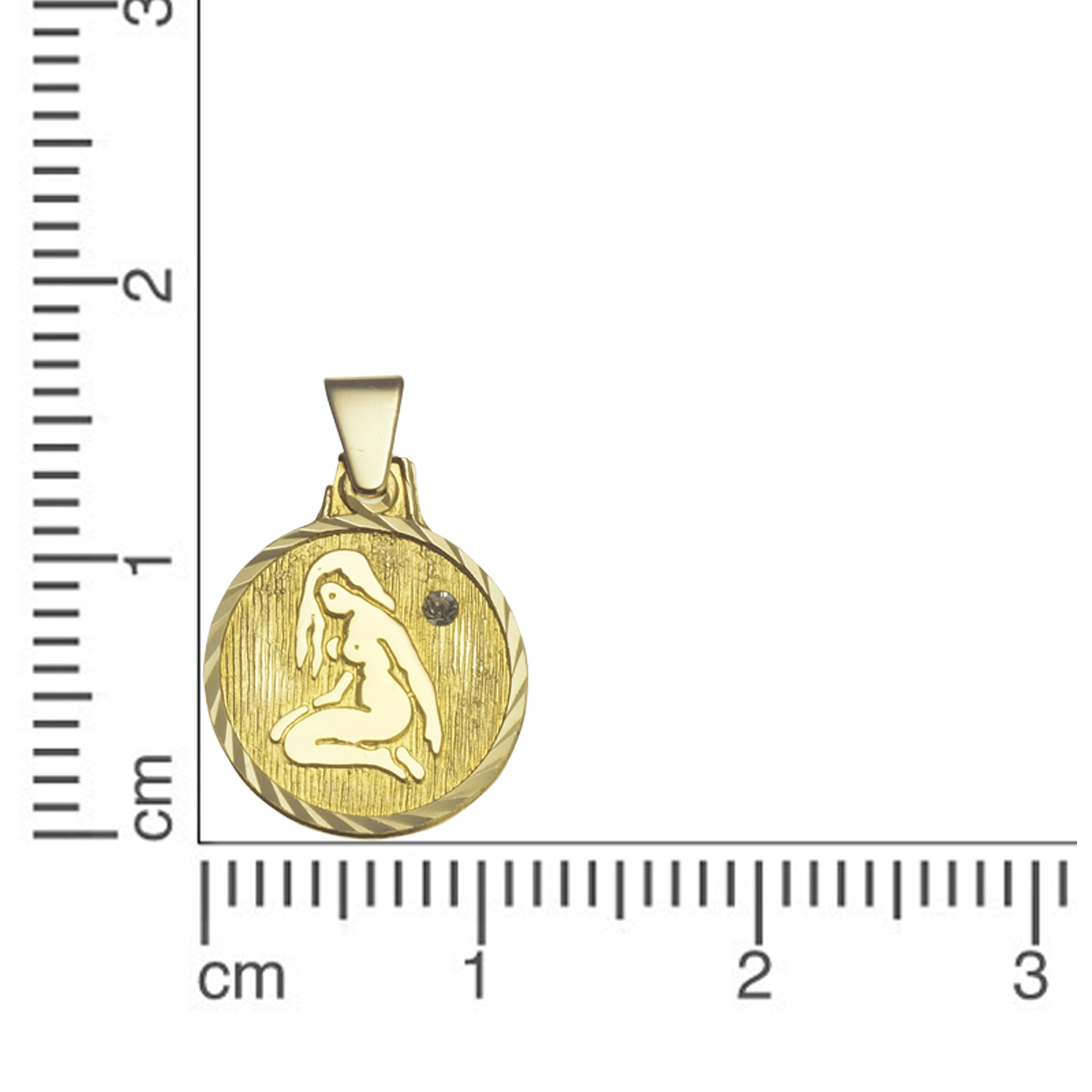 Anhänger Sternzeichen Jungfrau 333/- Gelbgold