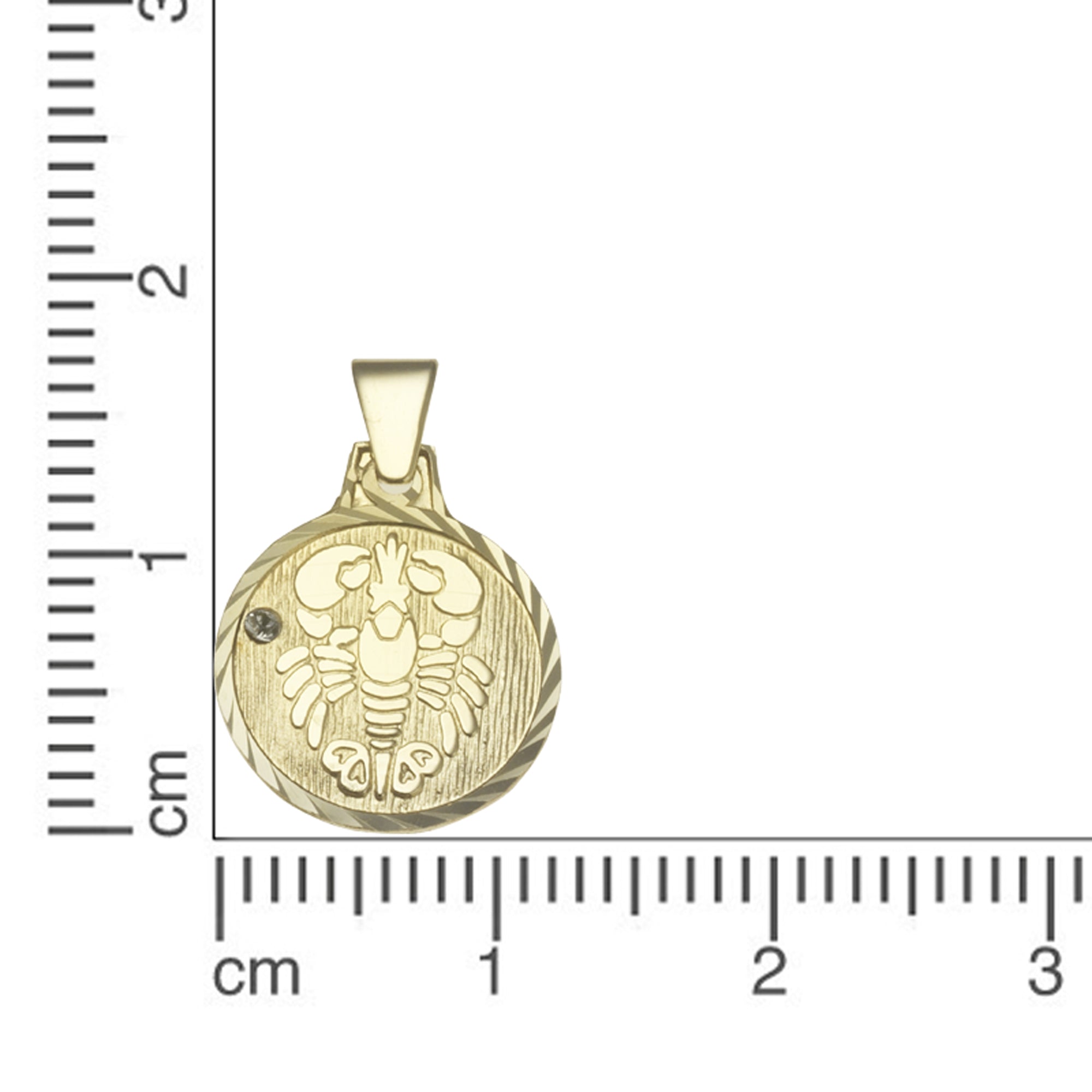 Anhänger Sternzeichen Krebs 333/- Gelbgold
