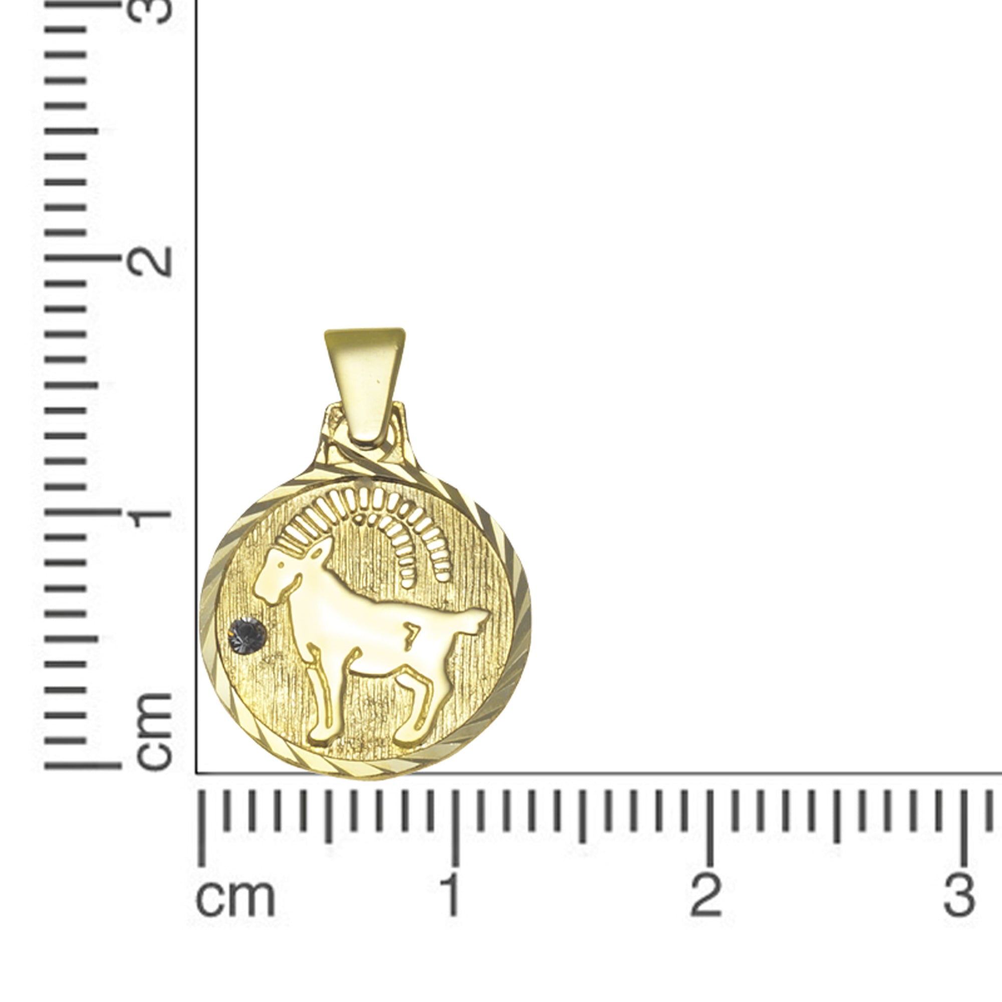 Anhänger Sternzeichen Steinbock 333/- Gelbgold