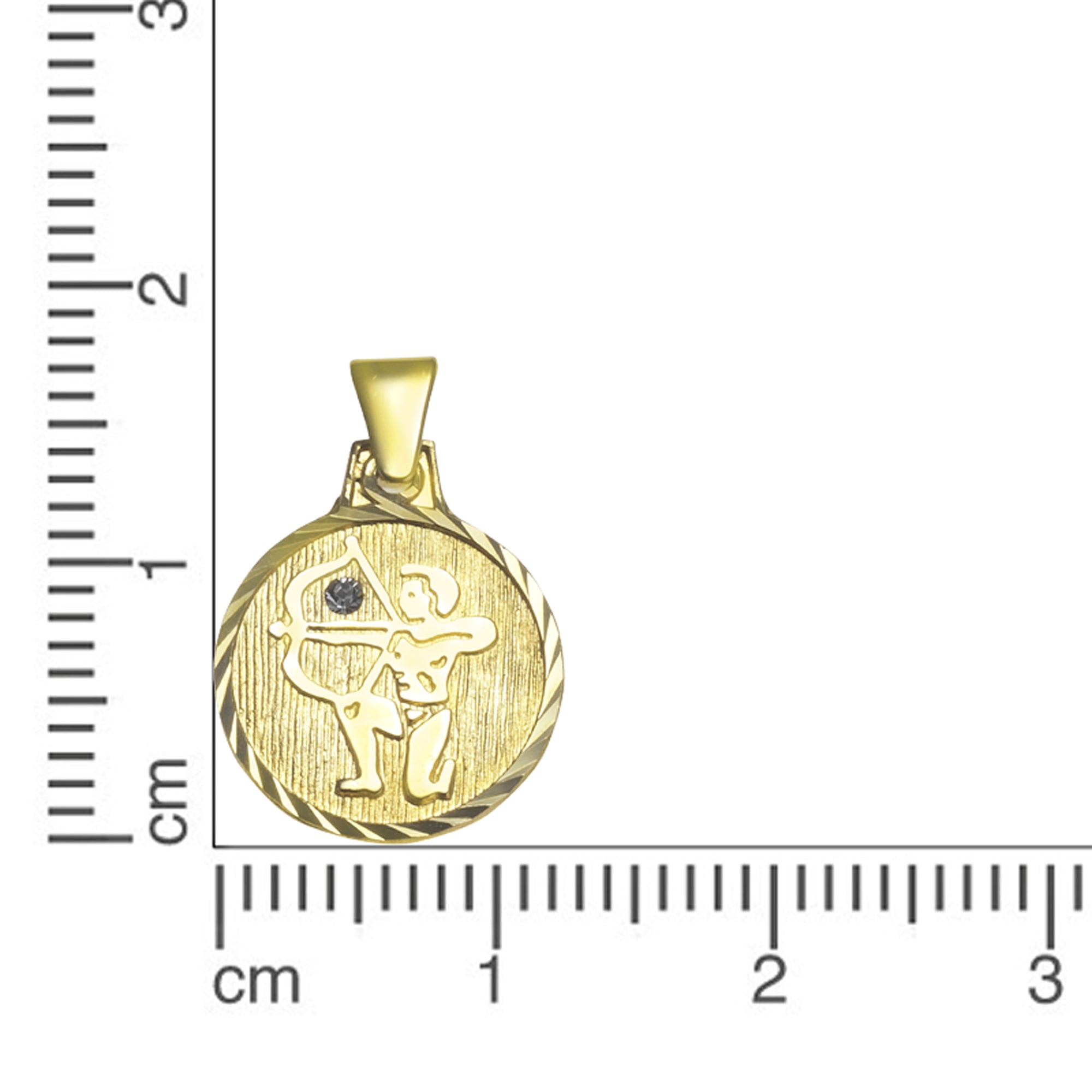 Anhänger Sternzeichen Schütze 333/- Gelbgold