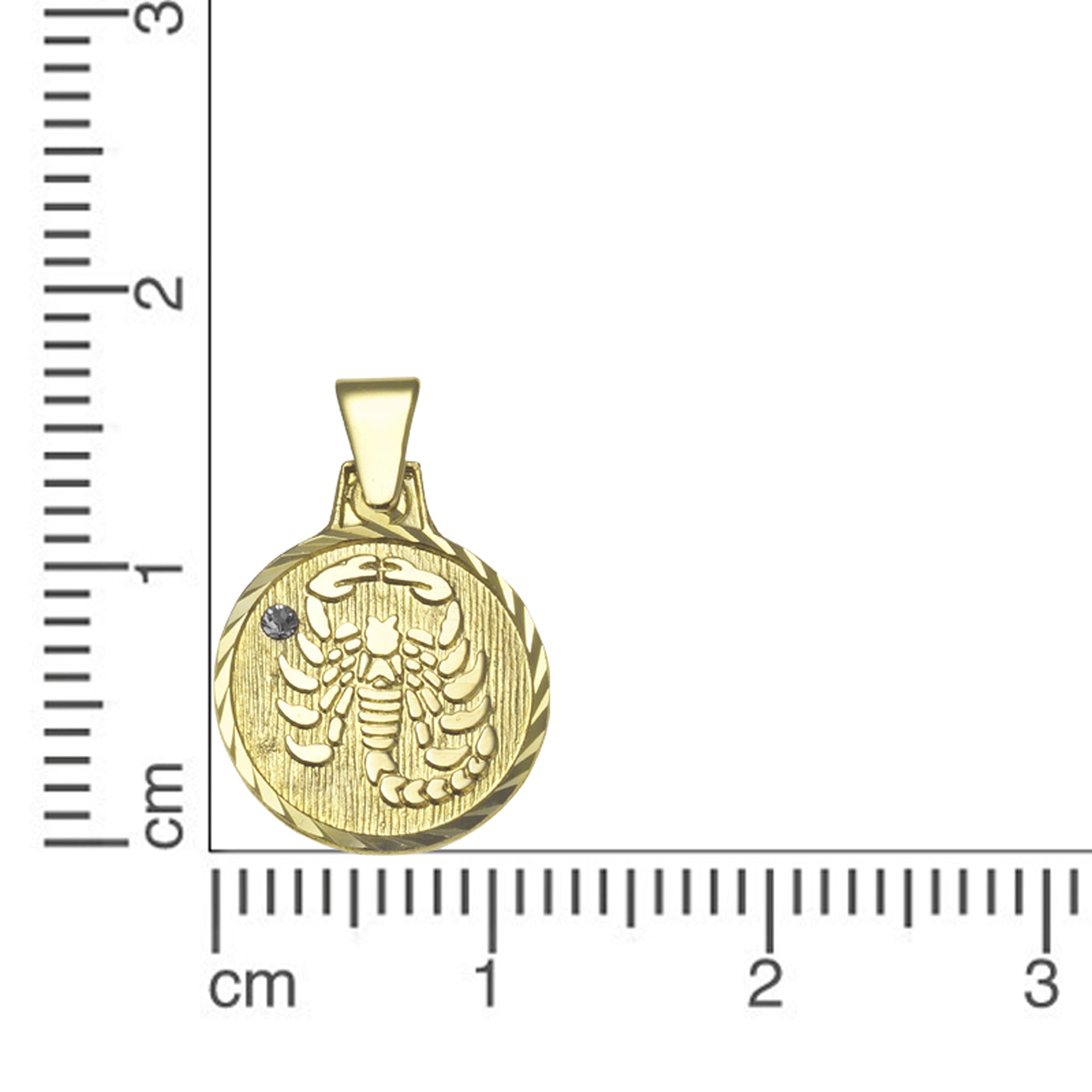 Anhänger Sternzeichen Skorpion 333/- Gelbgold