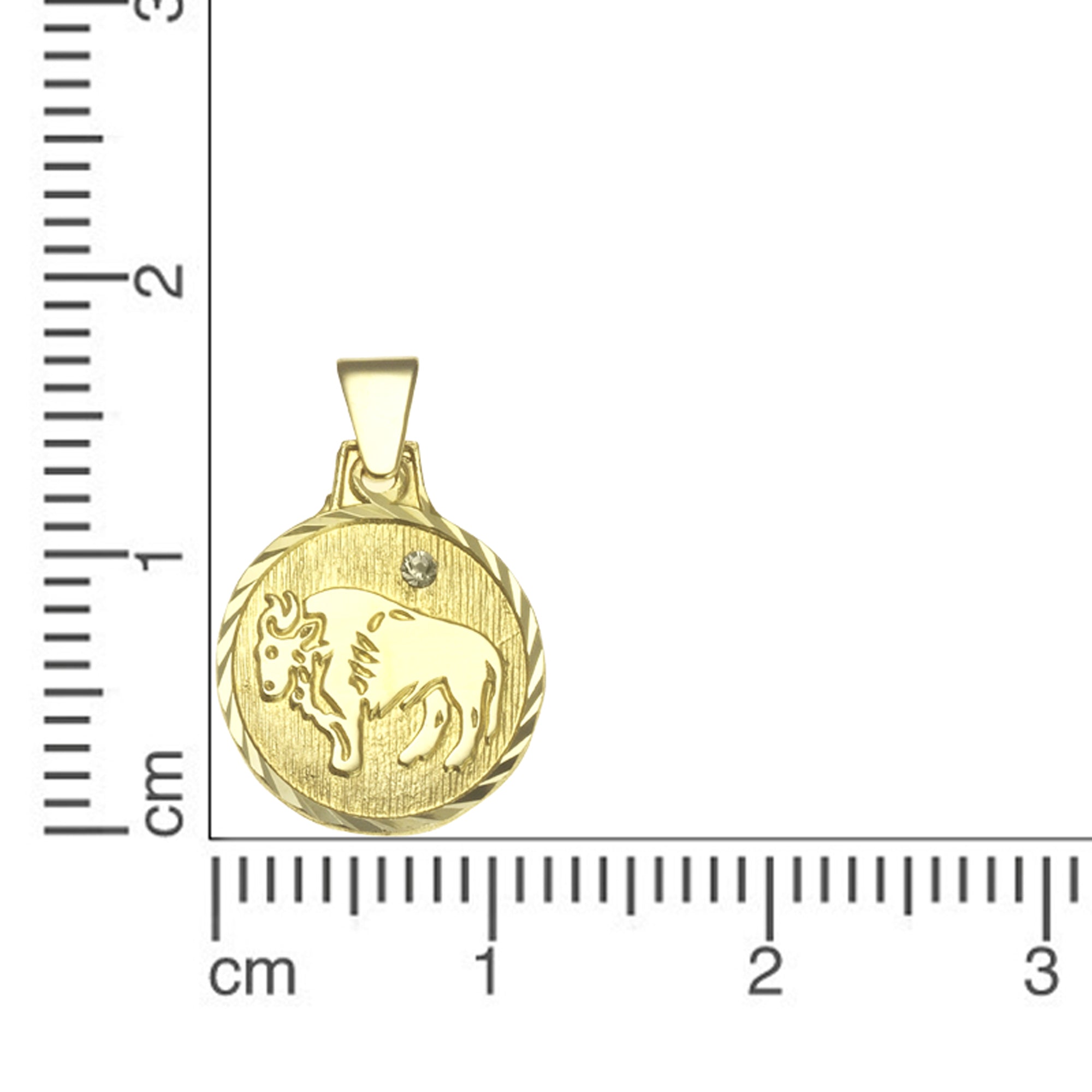 Anhänger Sternzeichen Stier 333/- Gelbgold