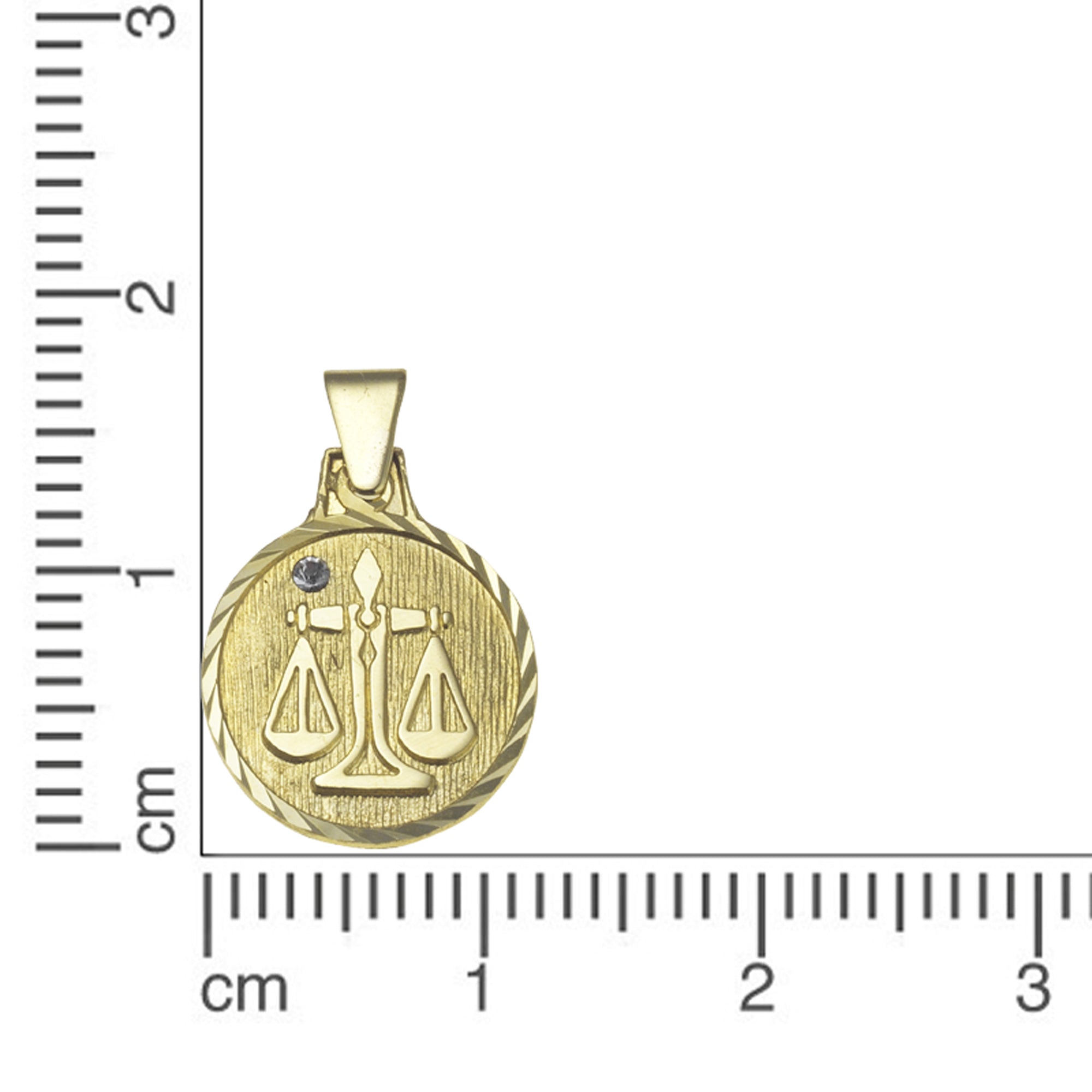 Anhänger Sternzeichen Waage 333/- Gelbgold