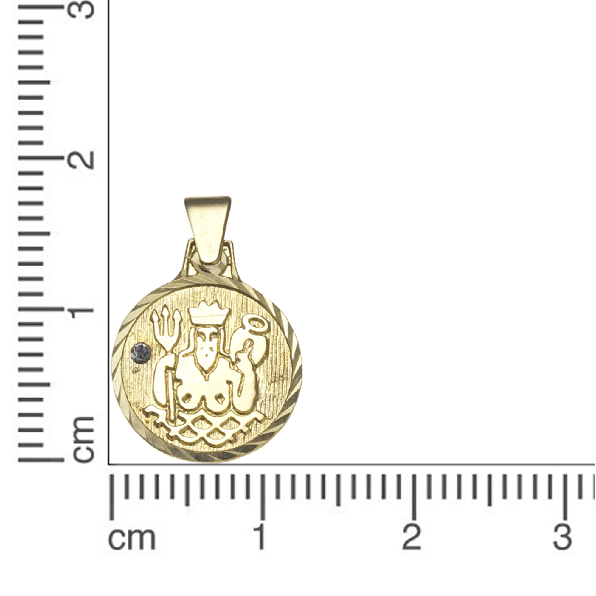 Anhänger Sternzeichen Wassermann 333/- Gelbgold