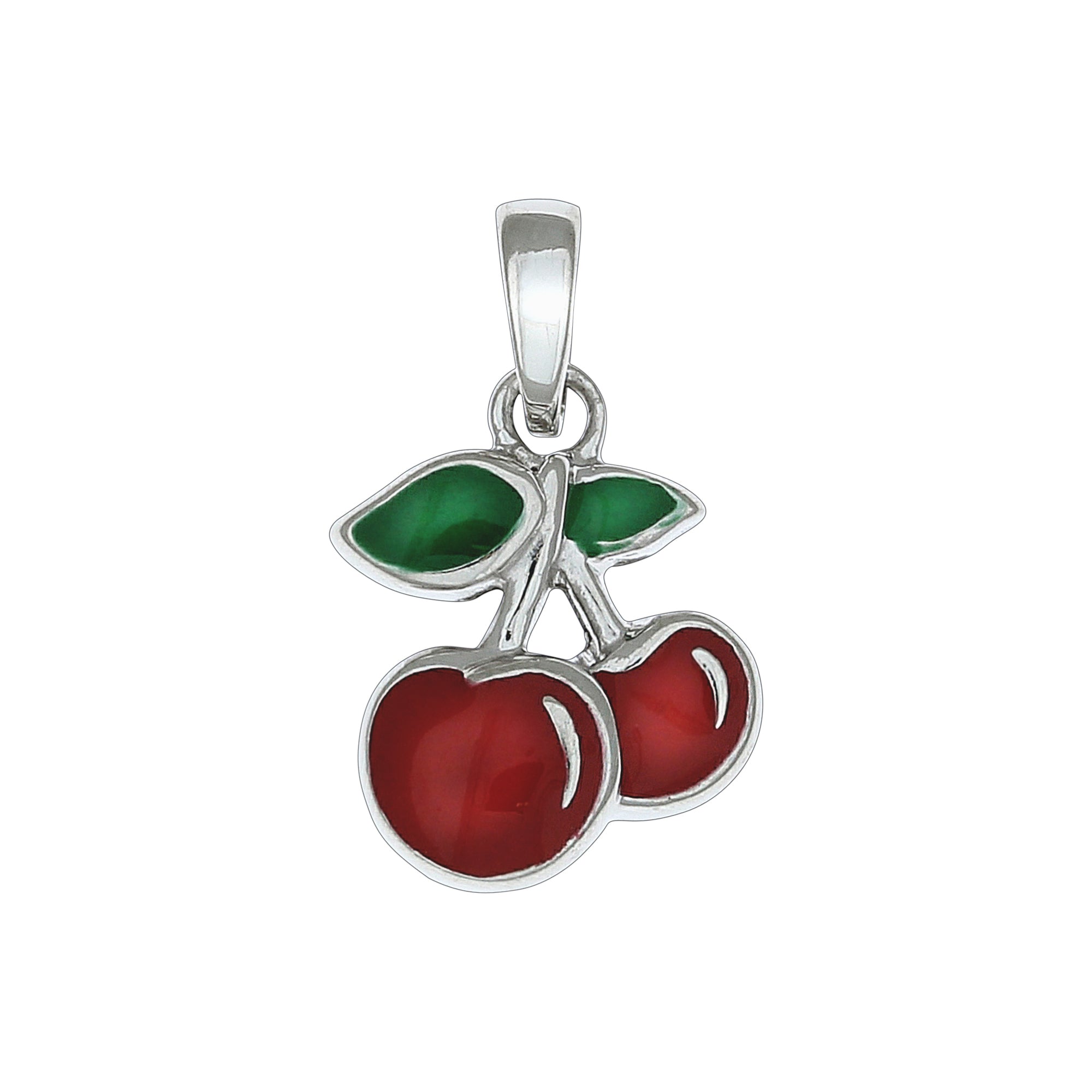 Anhänger 925/- Sterling Silber Kirschen