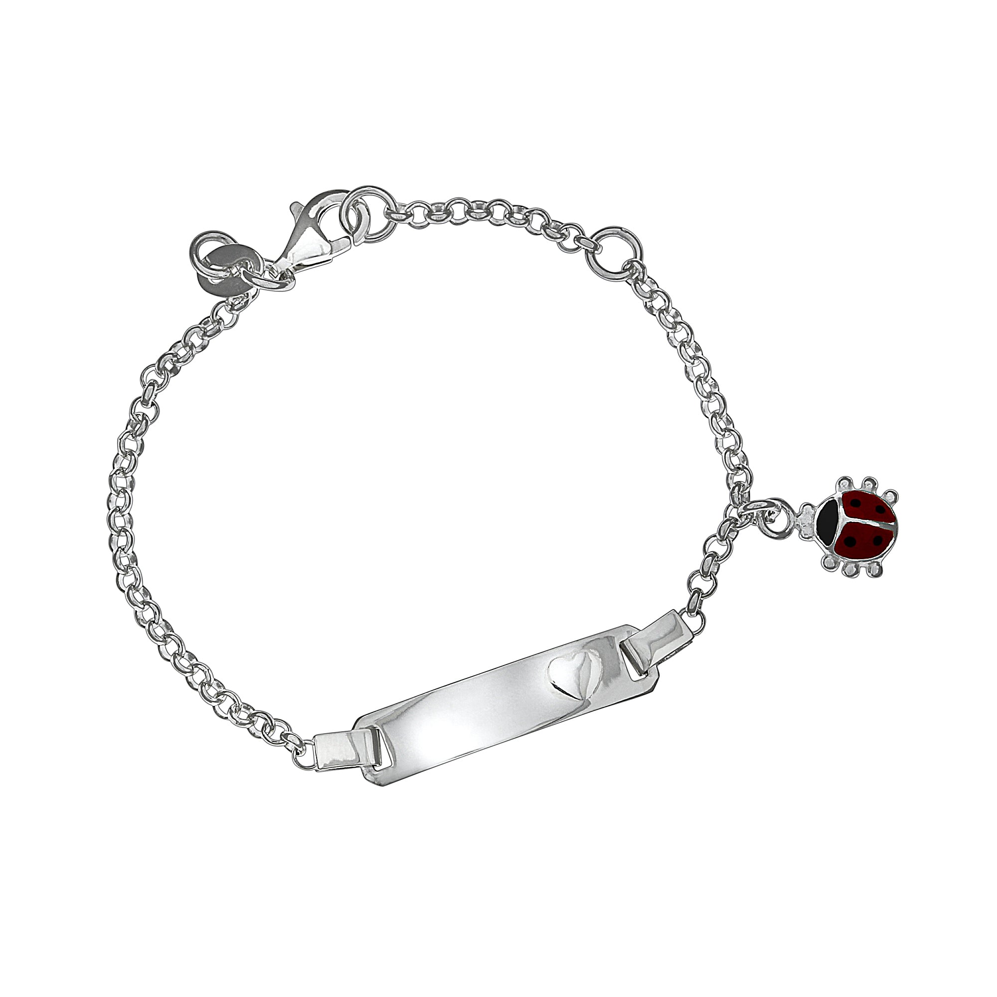 Armband 925 Silber Gravur Marienkäfer
