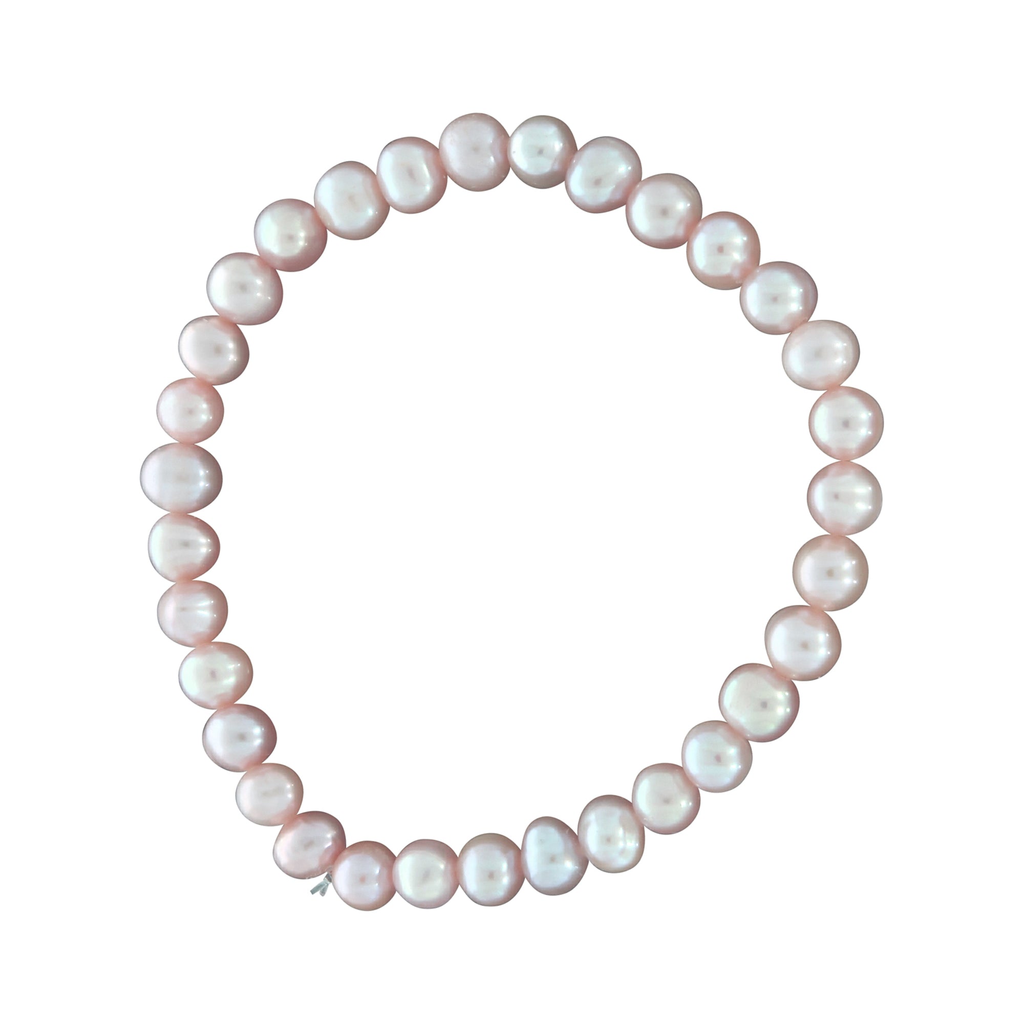Armband Süßwasserzuchtperlen pink 6mm