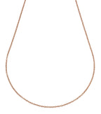 Unisex Collier Edelstahl rosévergoldet Ankerkette 2mm breit
