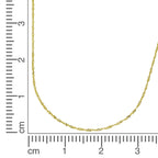 Gold Collier 585 Singapurkette 45cm