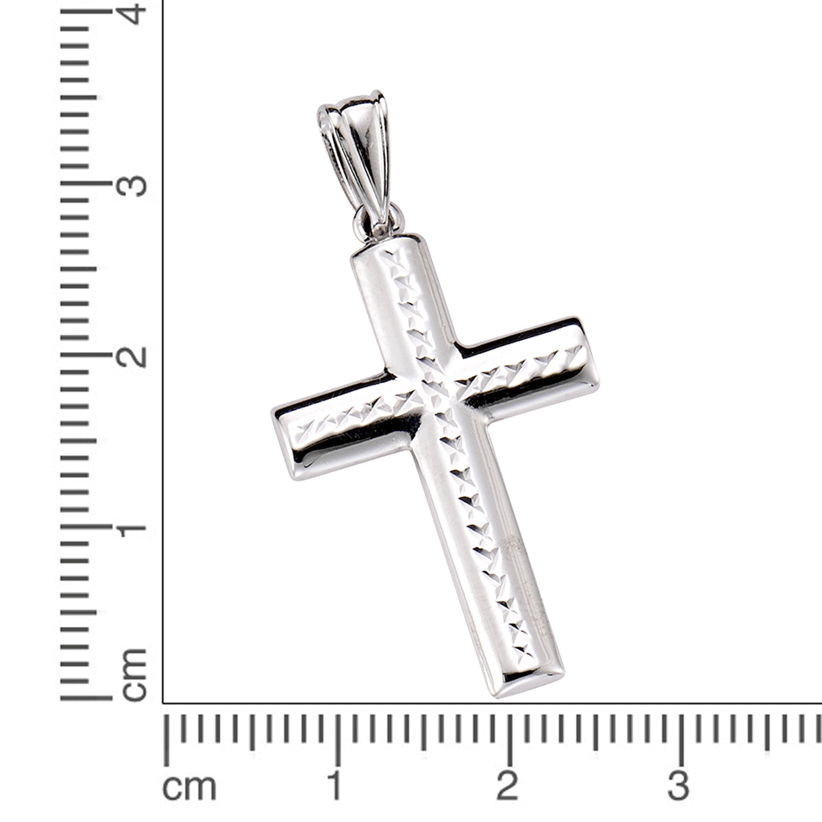 Anhänger 925 Silber rhodiniert Kreuz