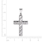 Anhänger 925 Silber rhodiniert Kreuz