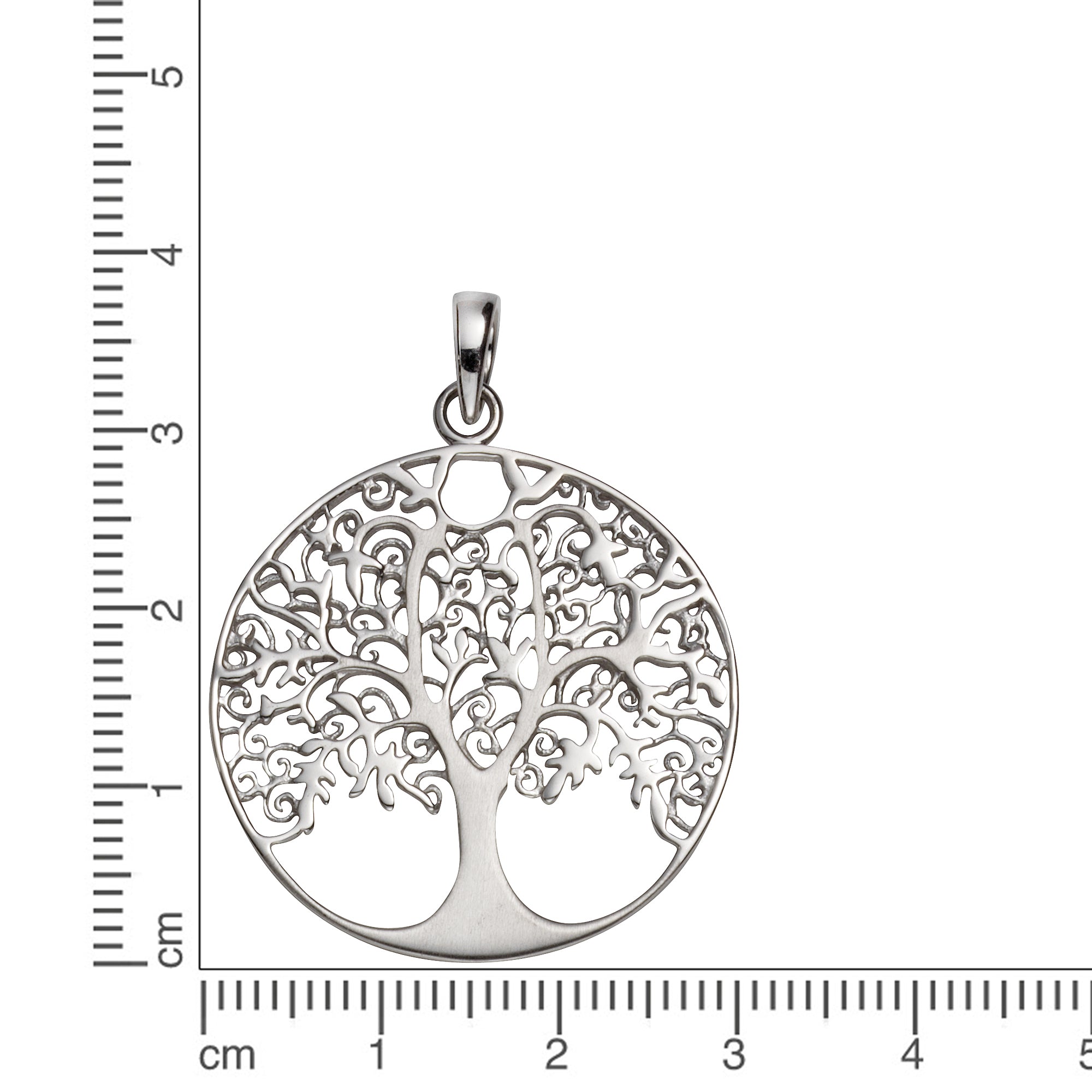 Anhänger 925 Sterling Silber  rhodiniert Lebensbaum