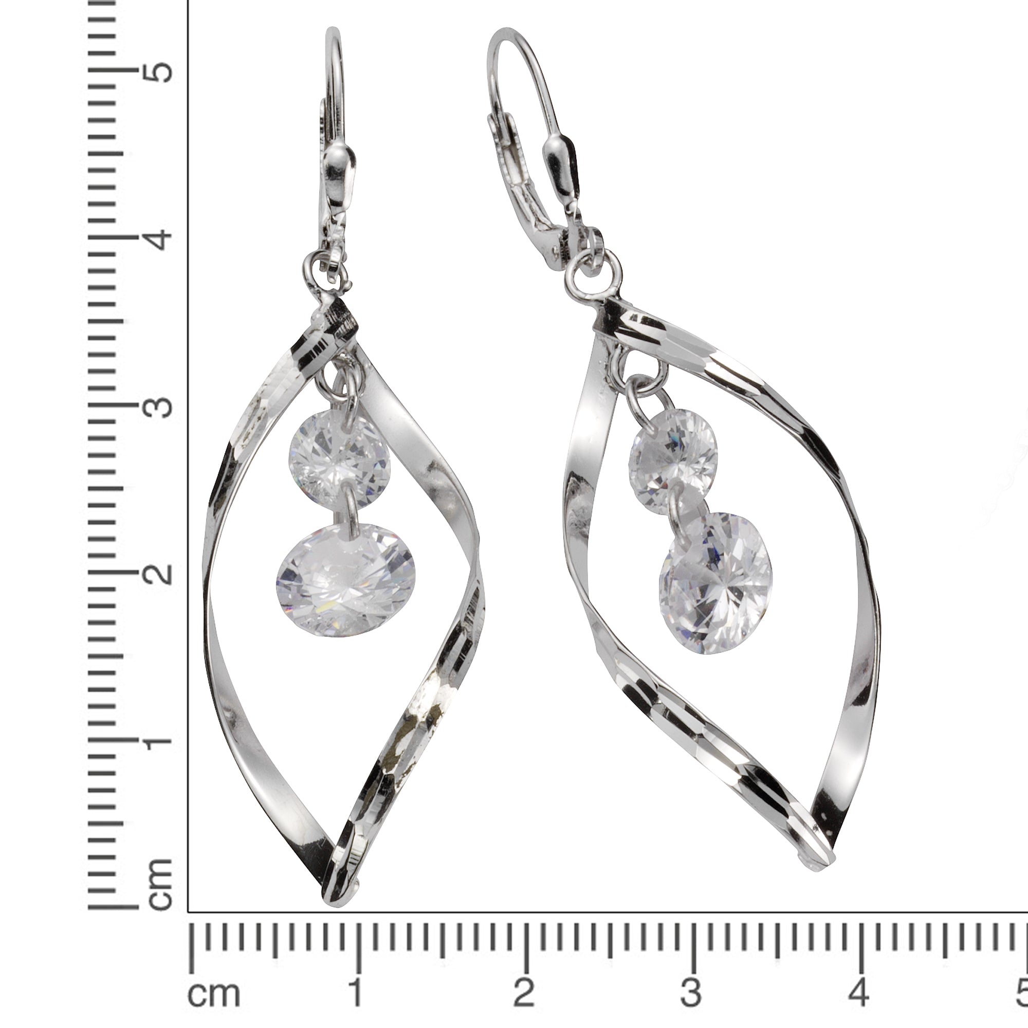 Ohrhänger 925 Silber Zirkonia