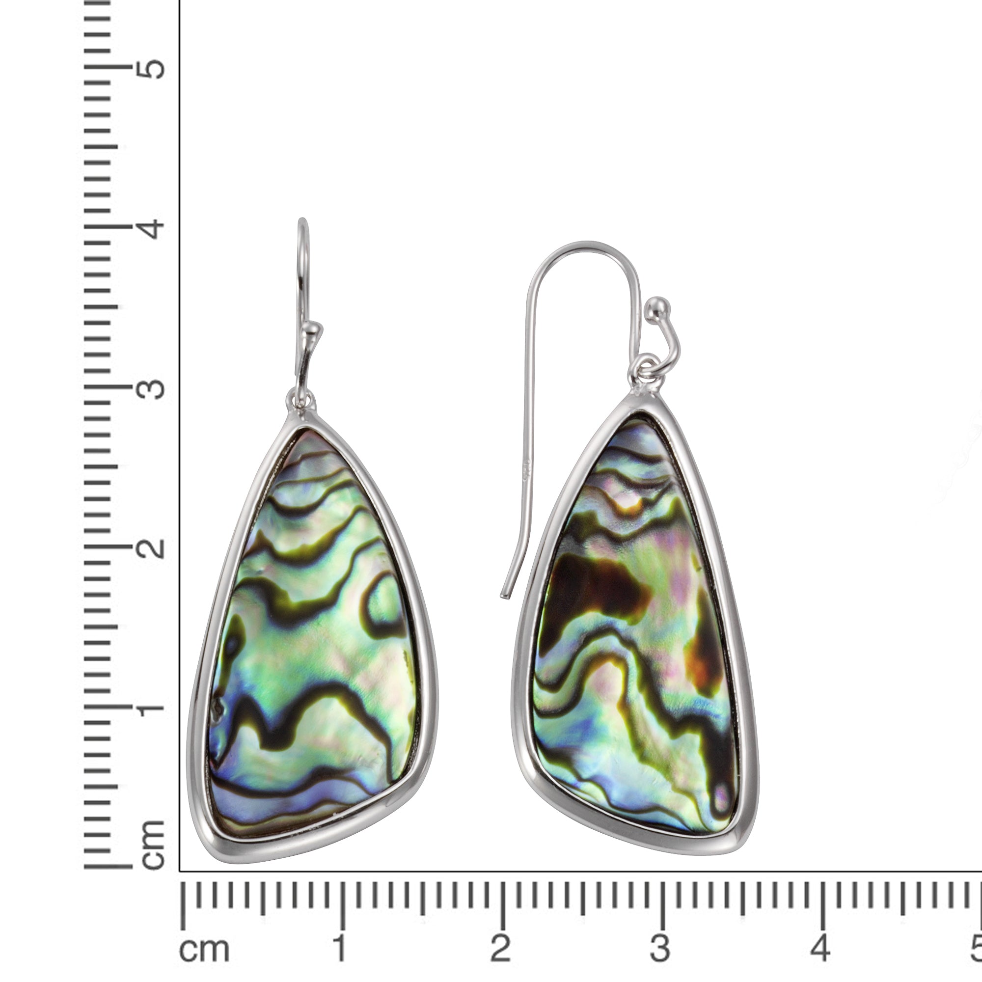 Ohrhänger 925 Silber rhodiniert Abalone