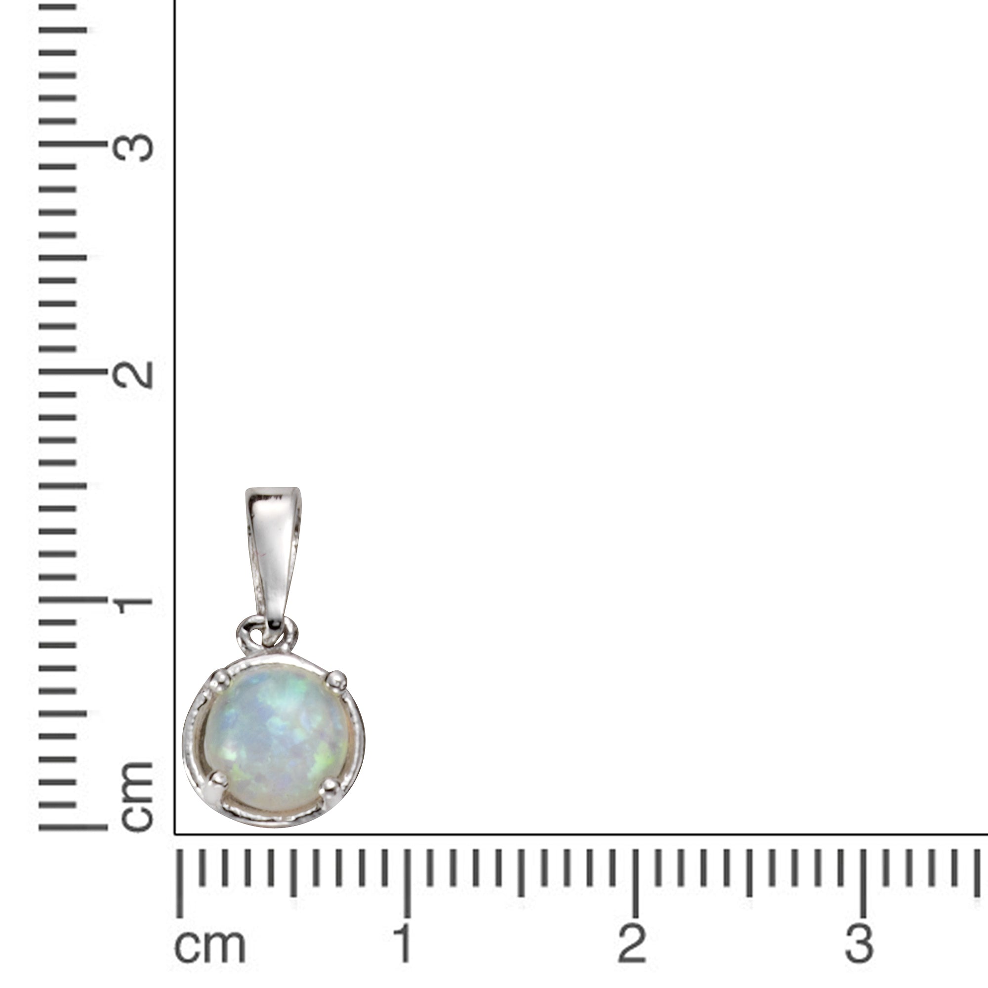 Anhänger 925/- Sterling Silber synth. Opal