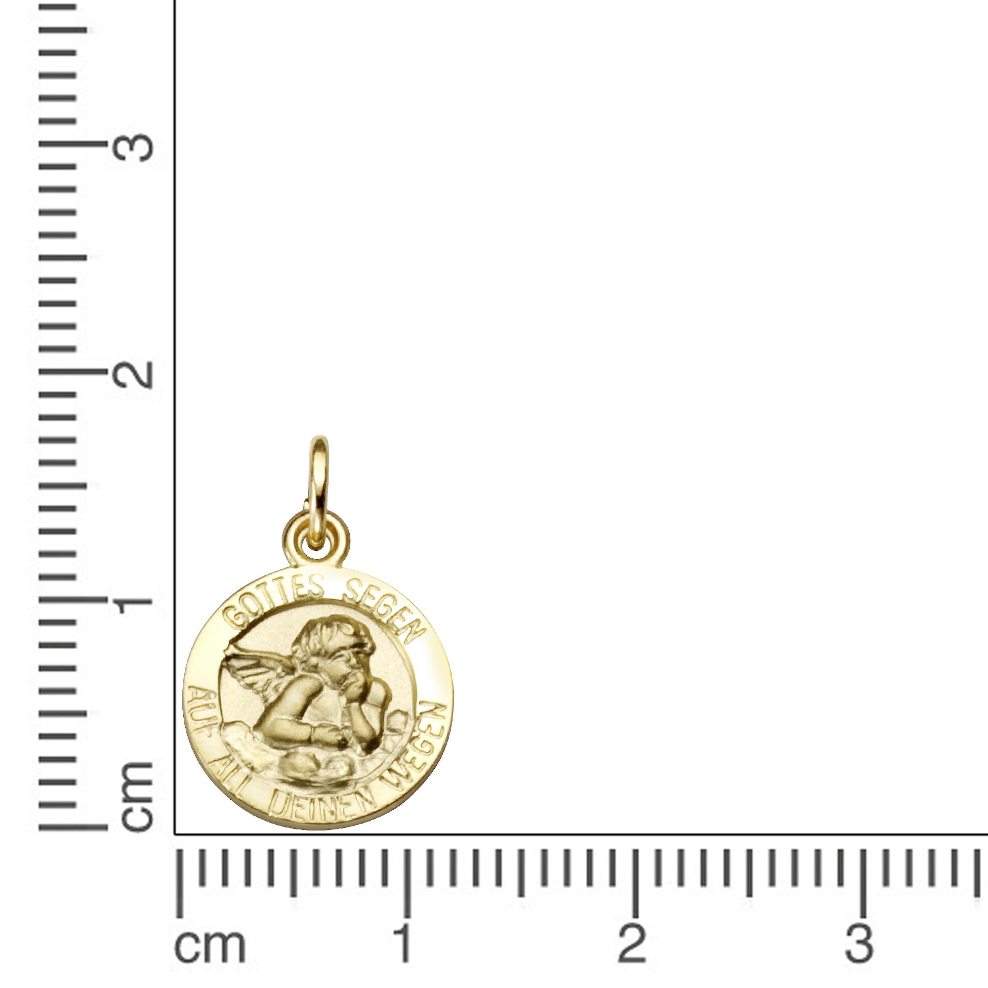 Anhänger 333 Gold Motiv Engel