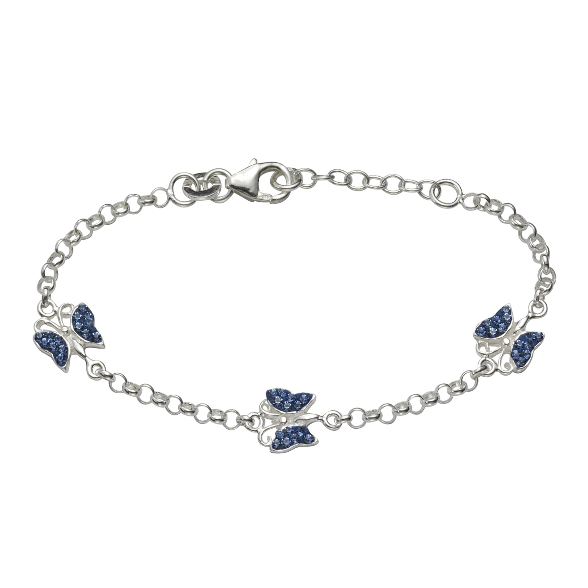 Armband 925/- Sterling Silber Schmetterling
