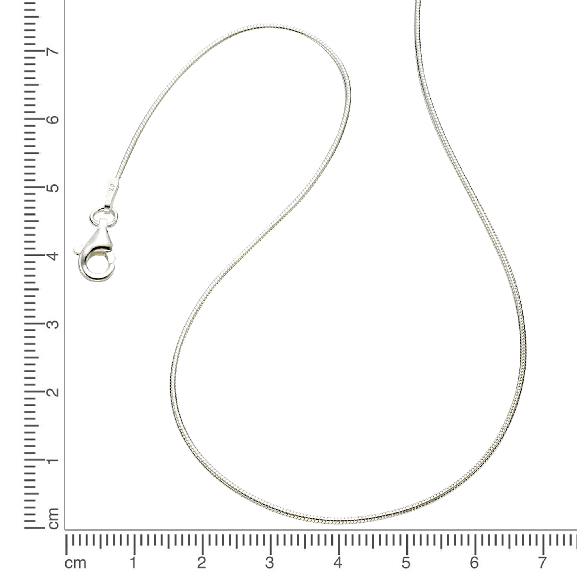 Collier 925/- Sterling Silber Schlangenkette