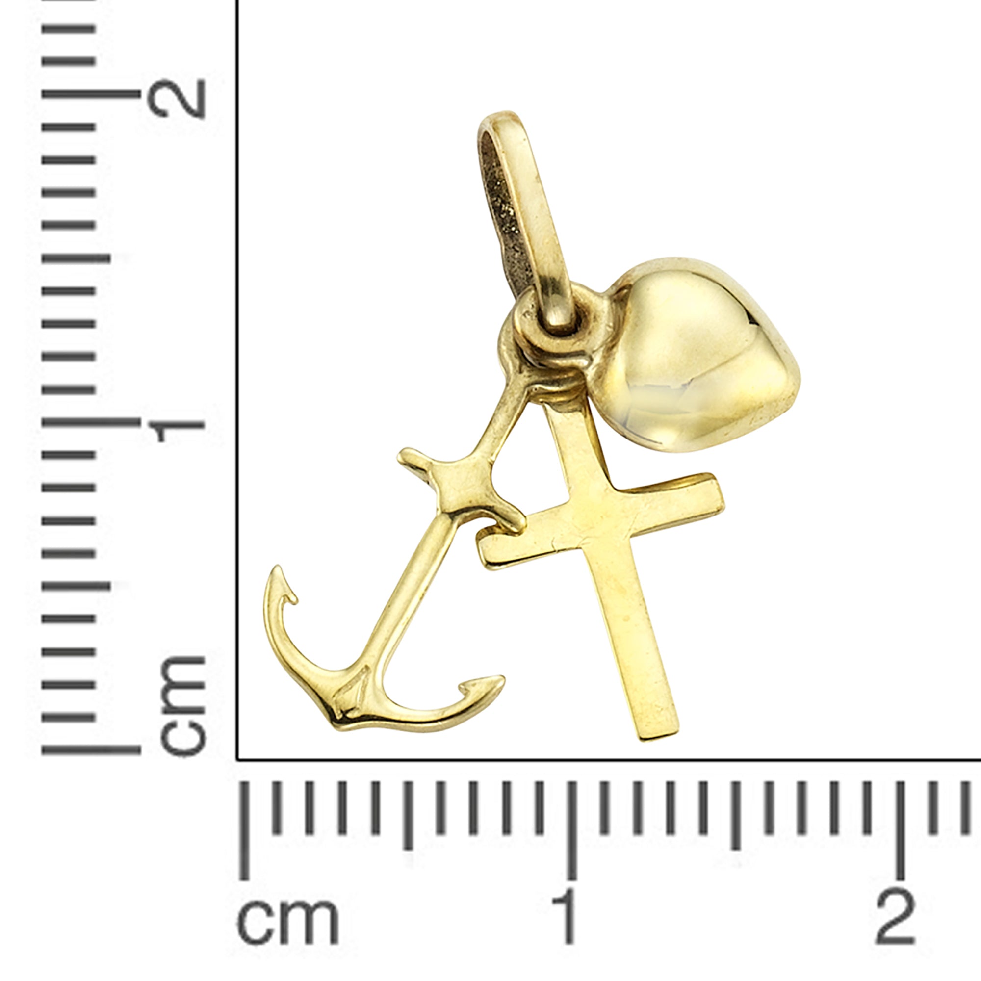 Anhänger 333 Gold Glaube Liebe Hoffnung