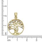 Anhänger 375 Gold Motiv Lebensbaum