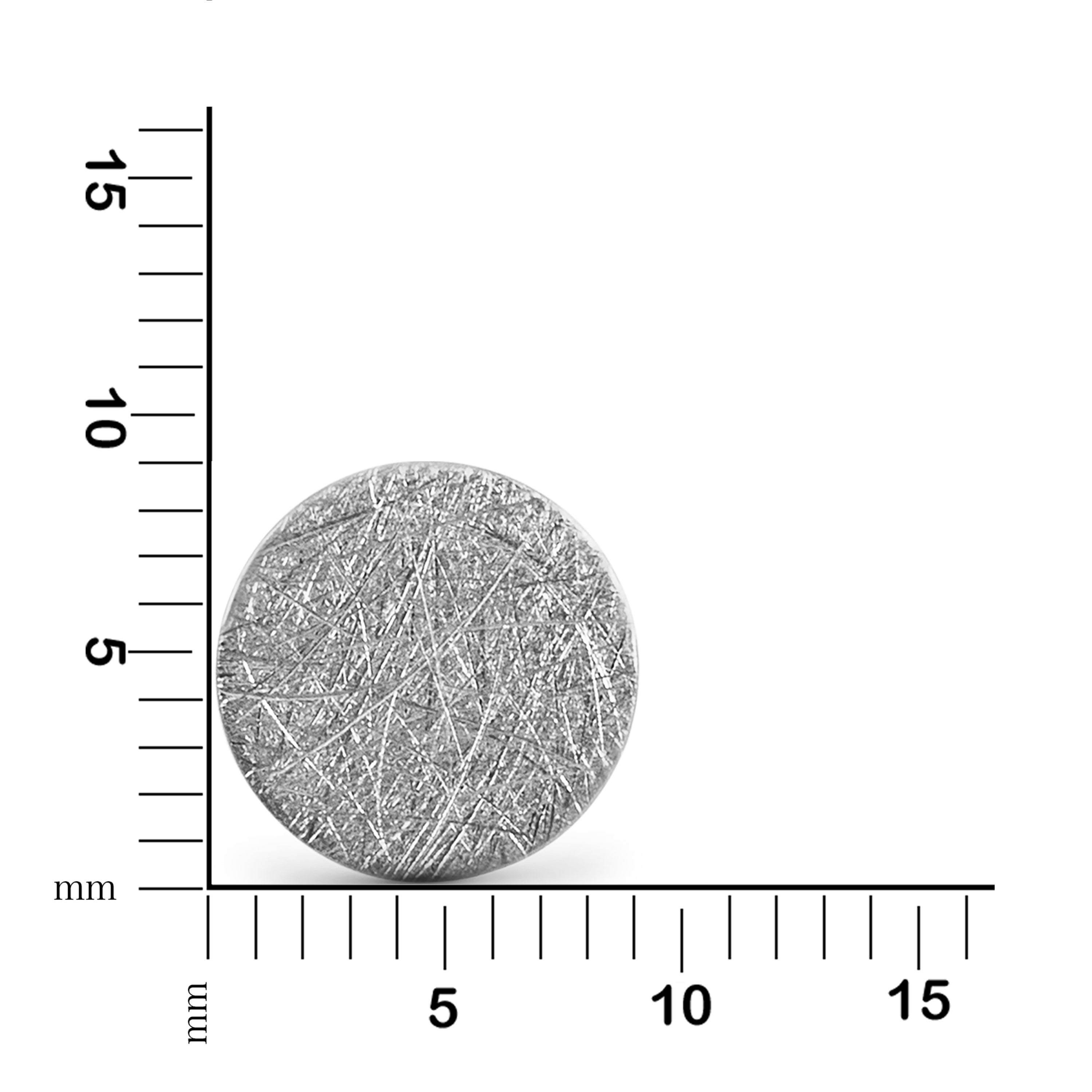 Ohrstecker 925 Silber rhodiniert eismatt