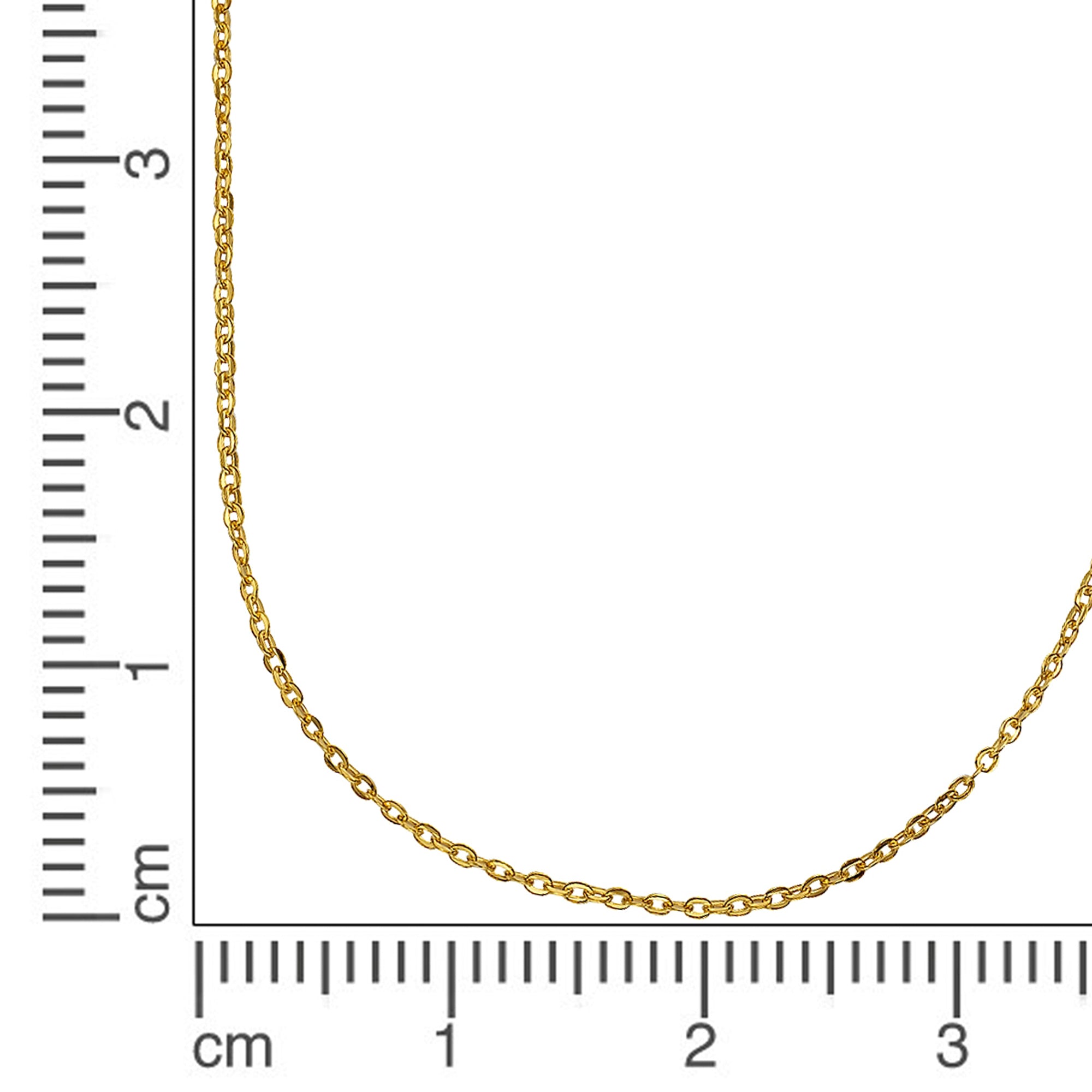 Halskette 375 Gold Ankerkette 42cm