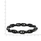 Hochwertiges Herren-Armband aus geschwärztem Edelstahl