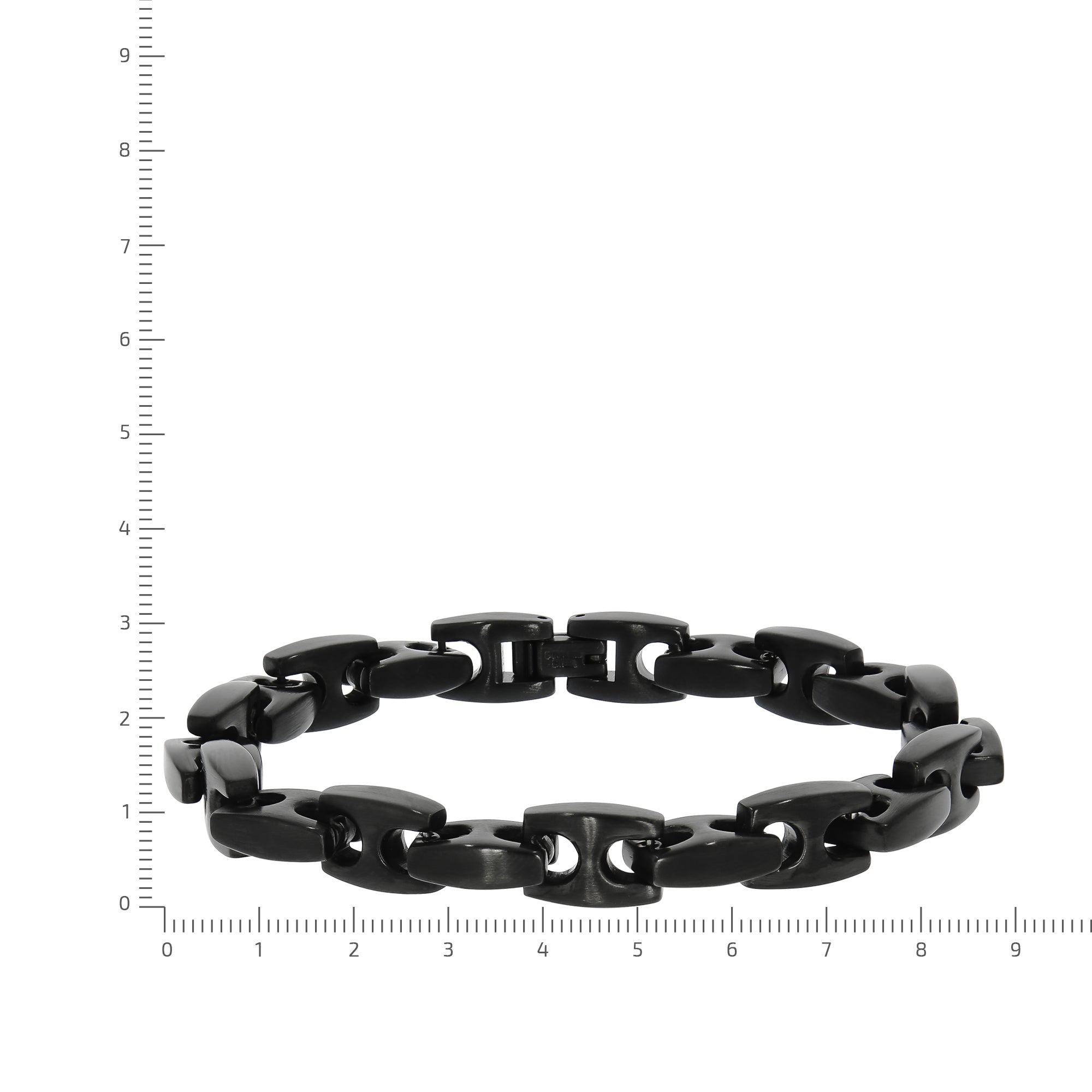 Hochwertiges Herren-Armband aus geschwärztem Edelstahl