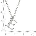 Halskette Silber 925 mit 1x Diamant 0,008ct. Buchstabe E