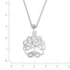 Halskette 925 Sterling Silber rhodiniert Lebensbaum