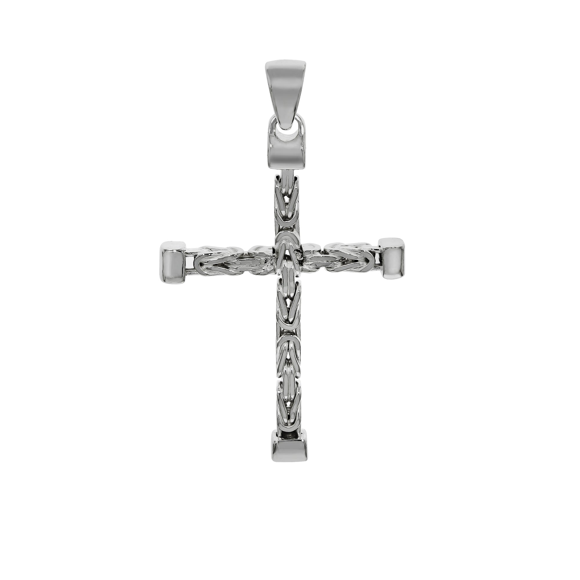 Anhänger Silber 925 Kreuz-Motiv Königskette poliert 52mm