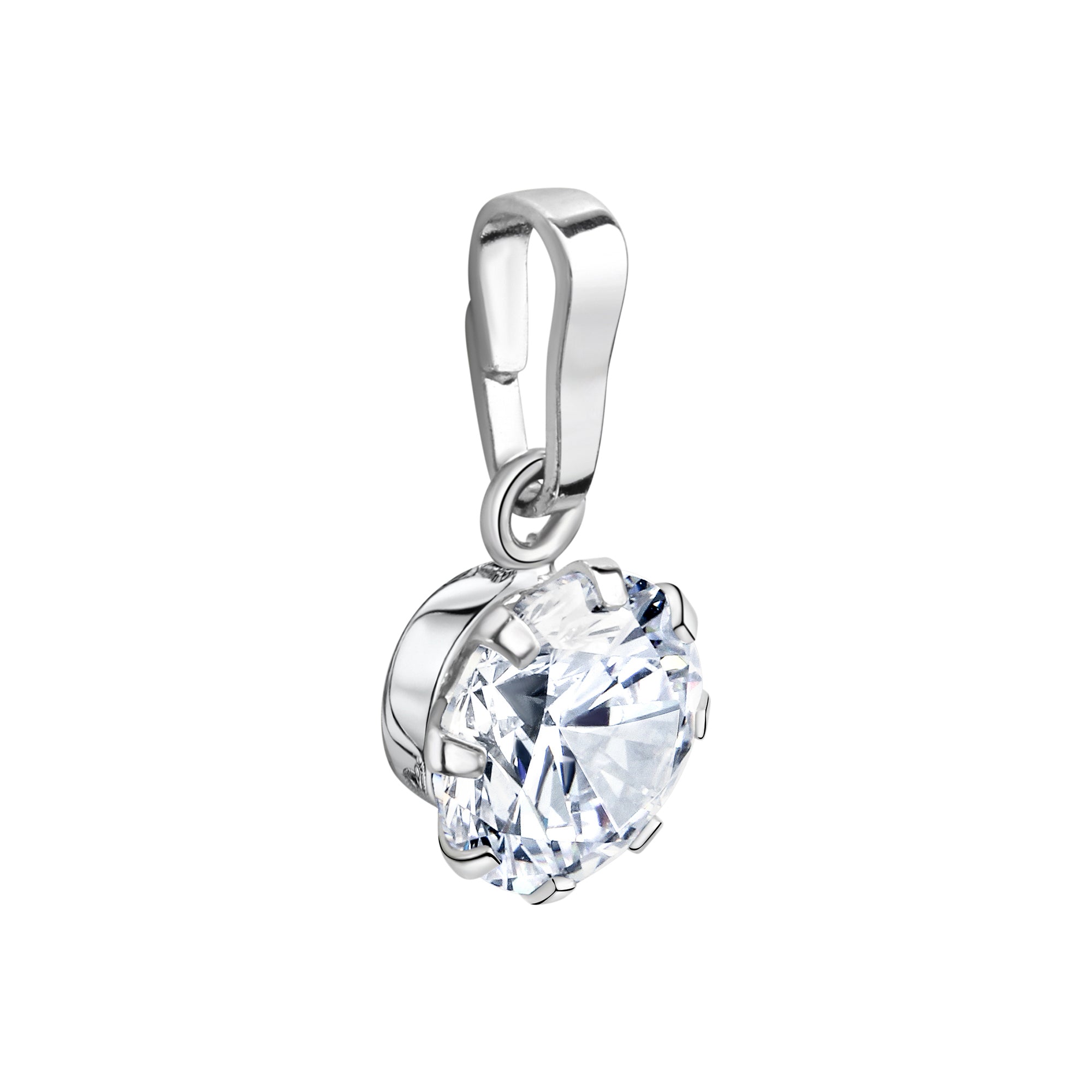 Anhänger Silber 925  rhodiniert Zirkonia
