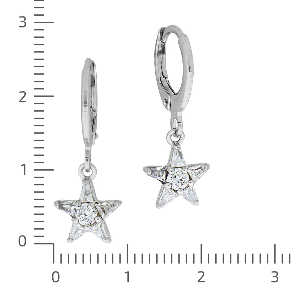 Ohrhänger Silber 925 Zirkonia weiß