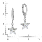 Ohrhänger Silber 925 Zirkonia weiß
