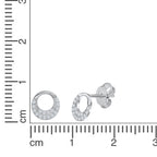 Ohrstecker 925 Silber rhodiniert Zirkonia