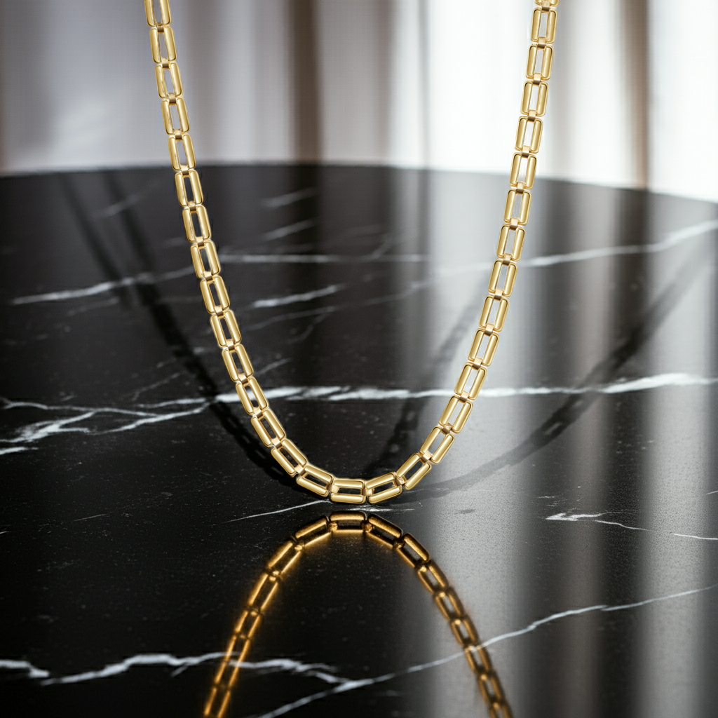 Halskette Gold 375 mit Karabiner 45cm lang